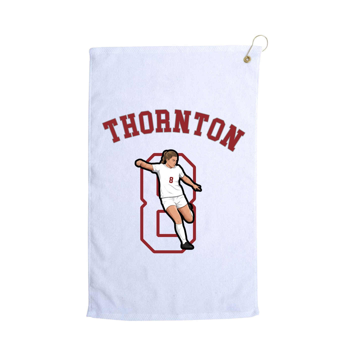 Golf Towel — Shirsey Arch in White