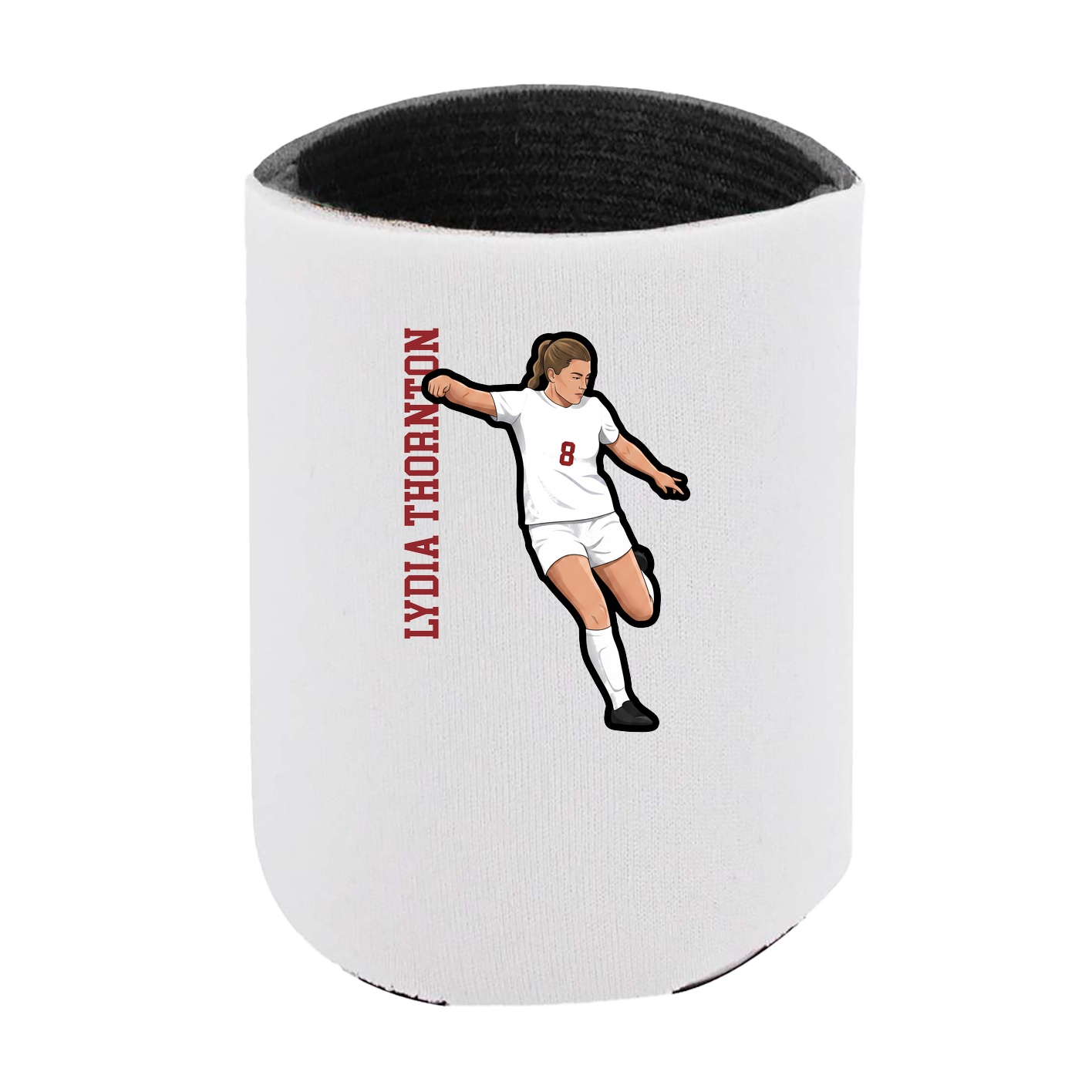 Can Holder — Name Vertical in White