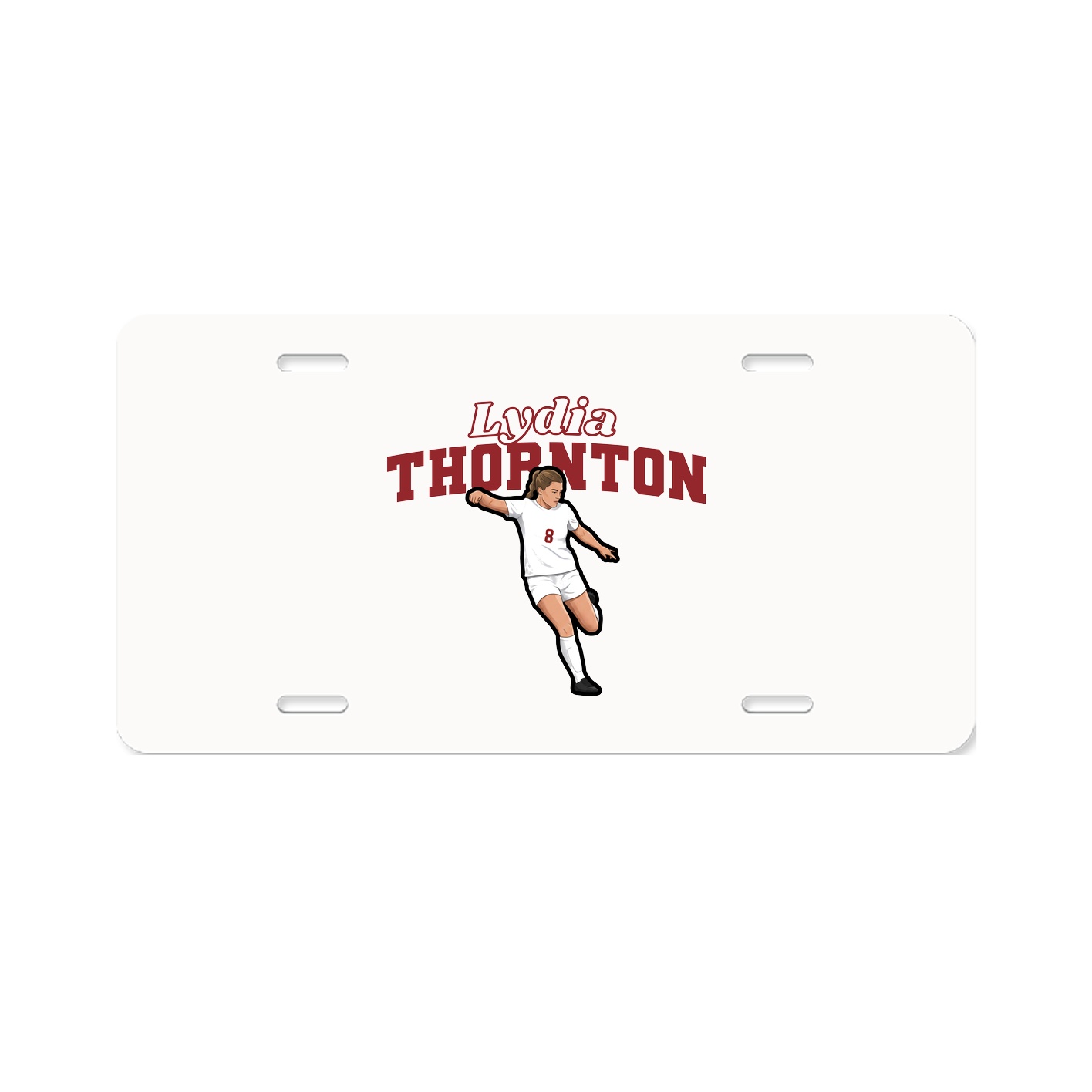 License Plate — Name Arch in Classic