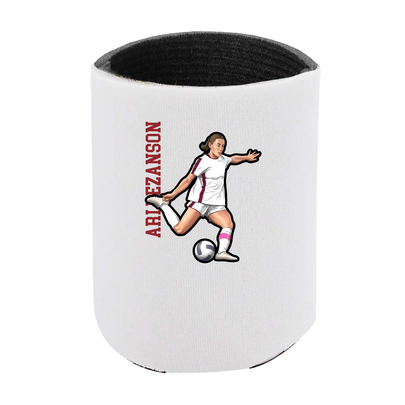 Can Holder — Name Vertical in White