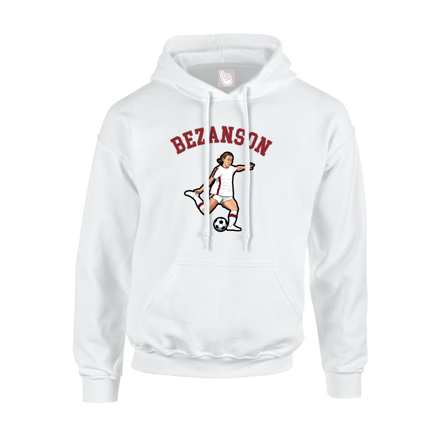 Youth Hoodie — Shirsey Arch in White