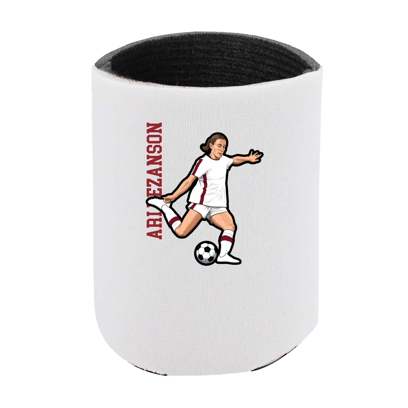 Can Holder — Name Vertical in White