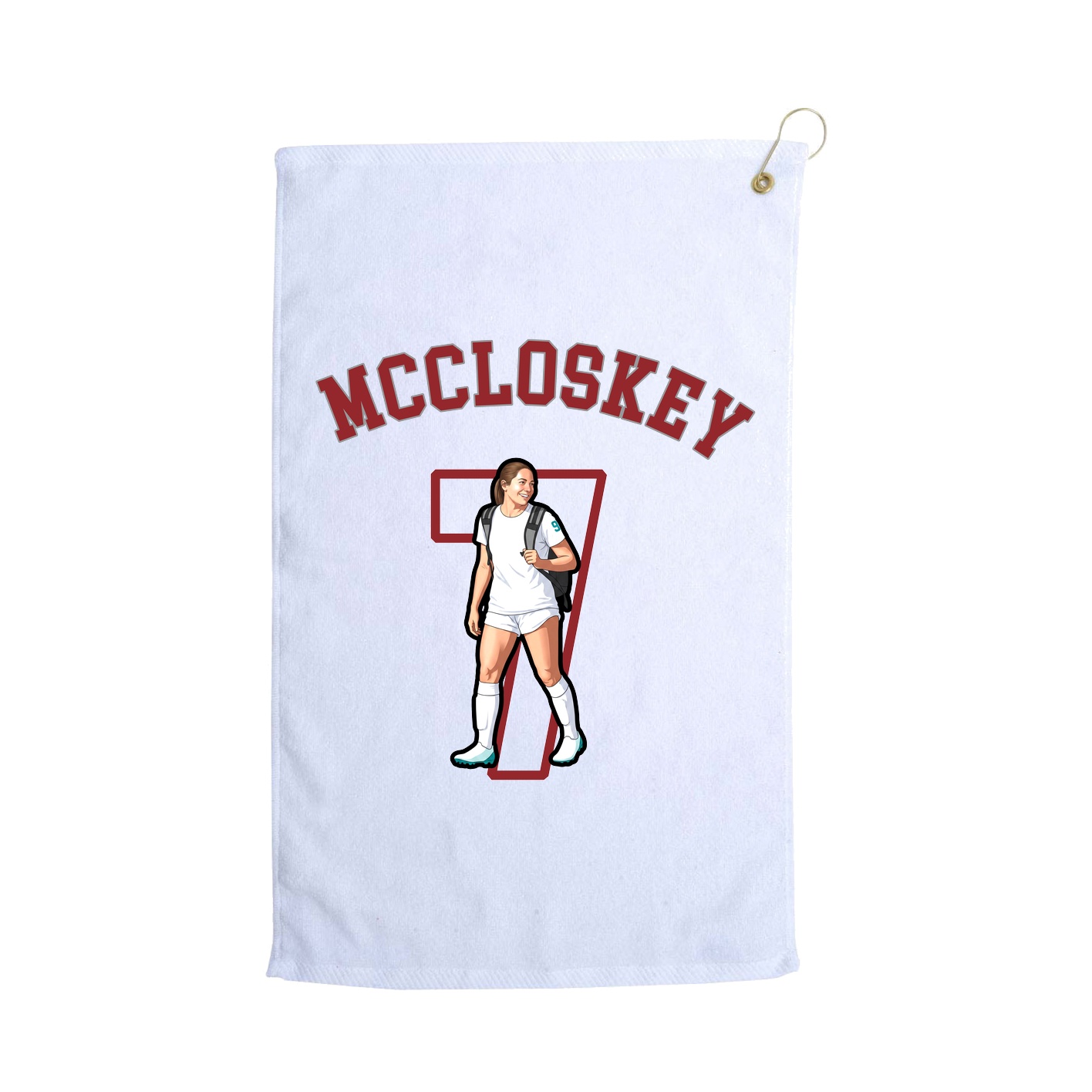 Golf Towel — Shirsey Arch in White