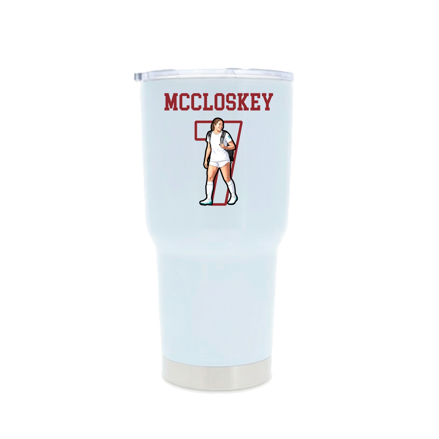 30oz Stainless Steel Tumbler — Shirsey in White