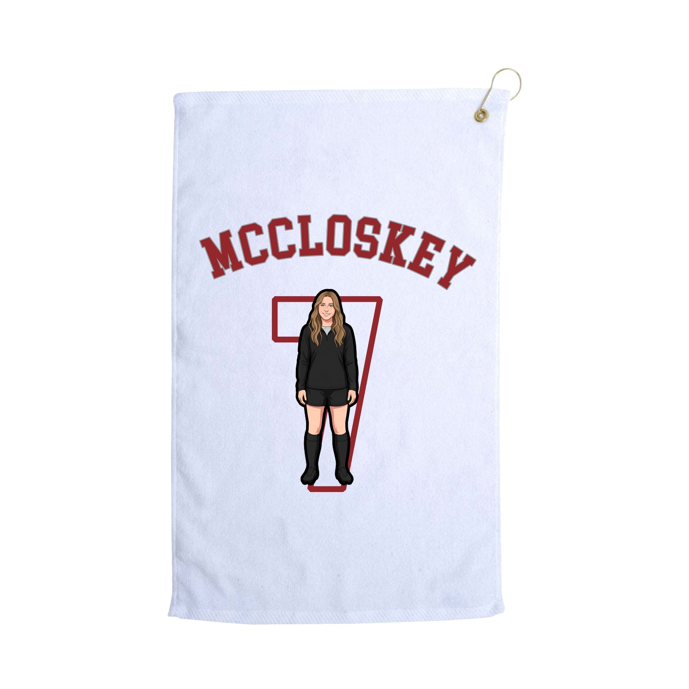 Golf Towel — Shirsey Arch in White