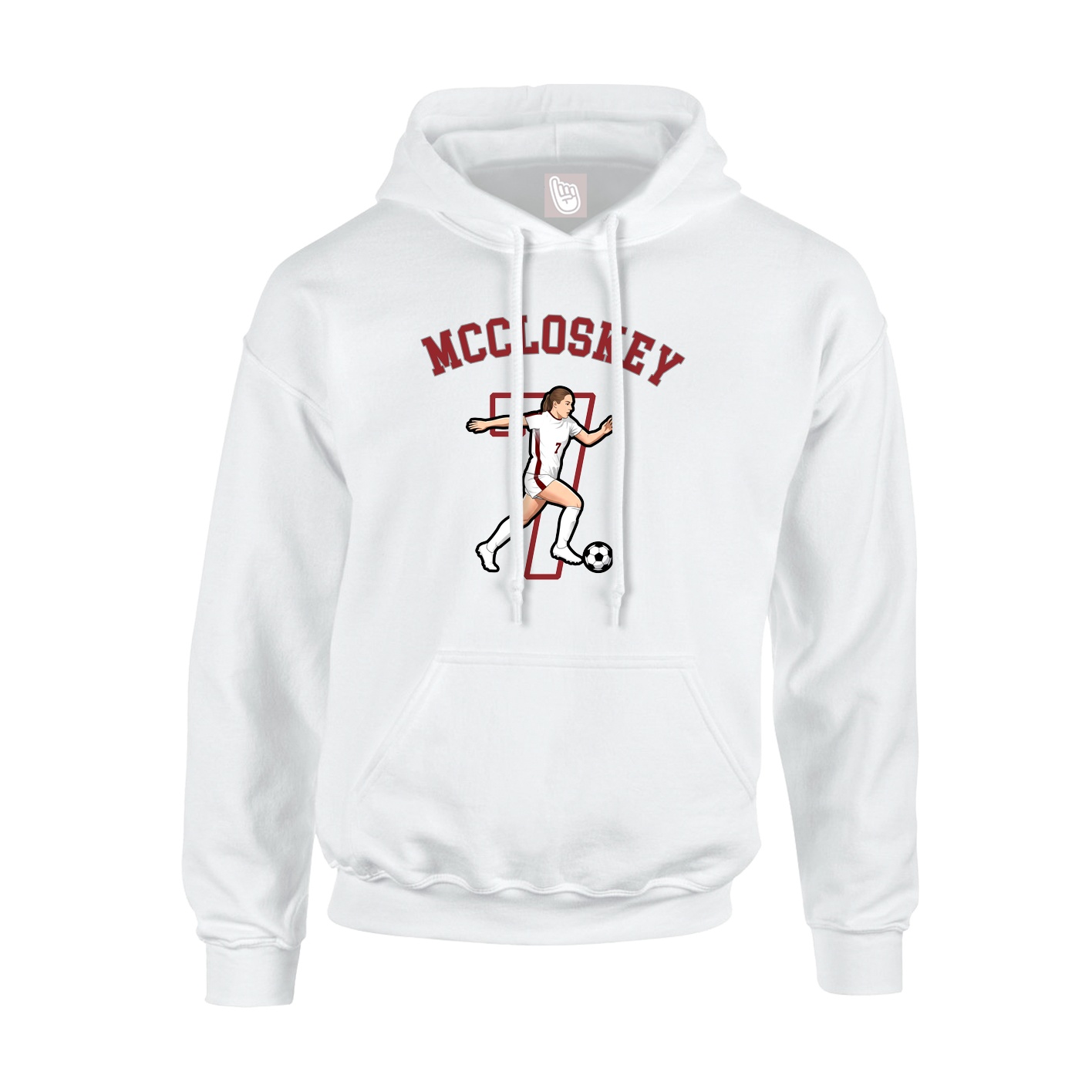 Youth Hoodie — Shirsey Arch in White