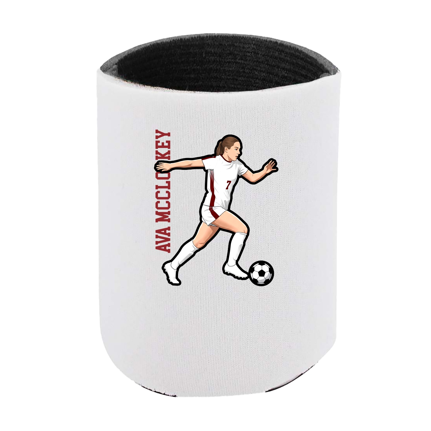 Can Holder — Name Vertical in White