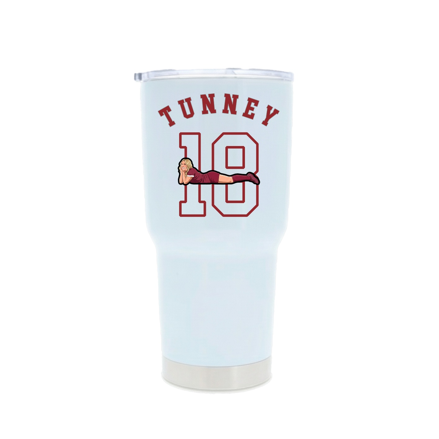 30oz Stainless Steel Tumbler — Shirsey Arch in White