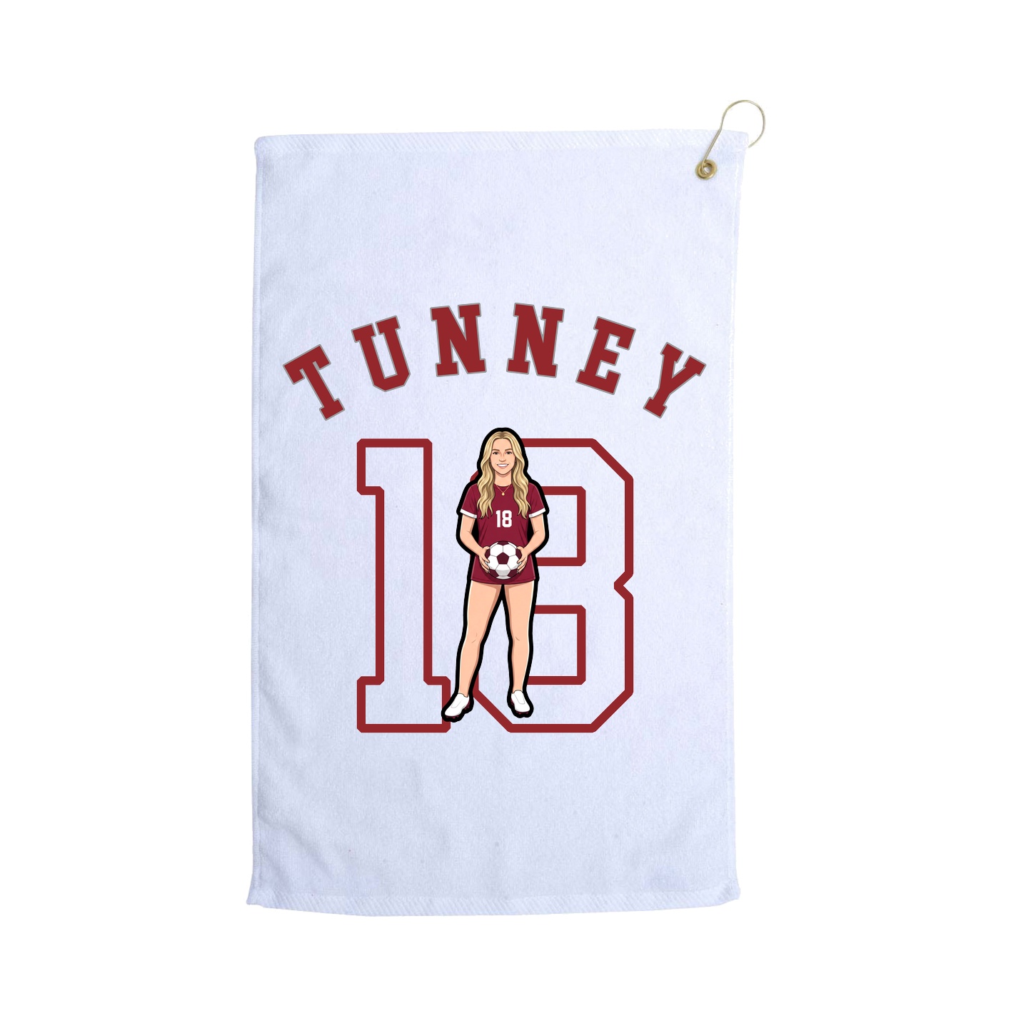 Golf Towel — Shirsey Arch in White