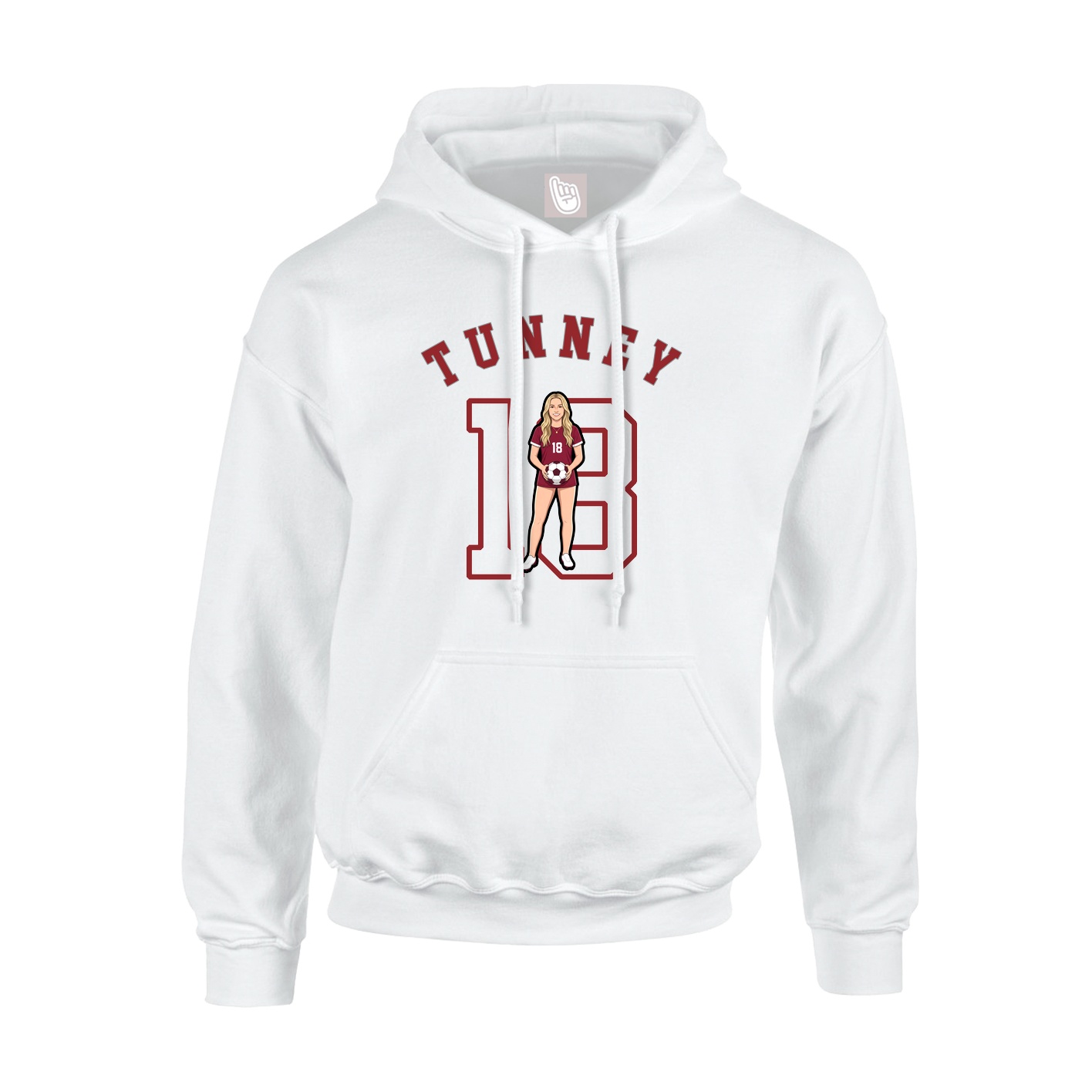 Youth Hoodie — Shirsey Arch in White