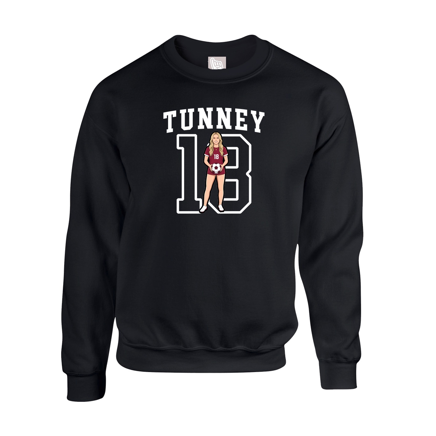 Fleece Crew — Shirsey in Black