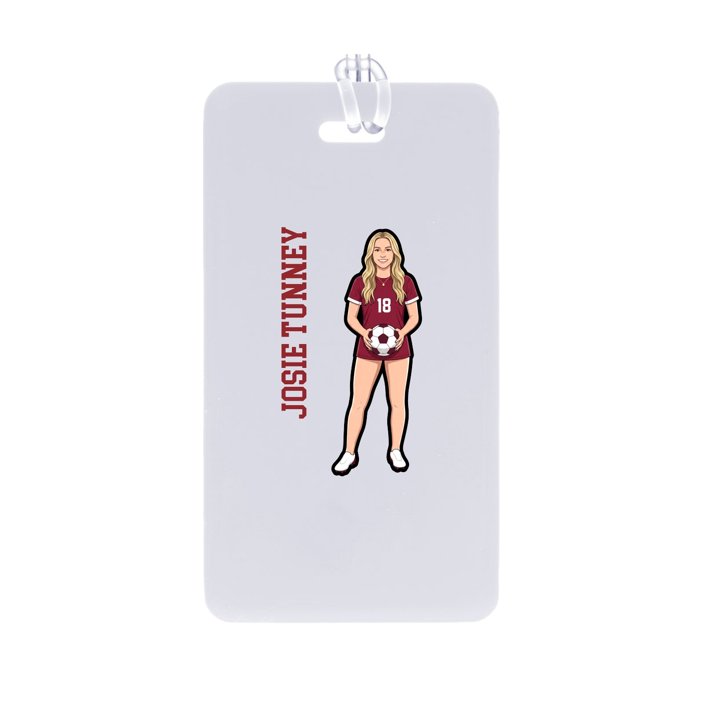 Bag Tag — Name Vertical in Classic