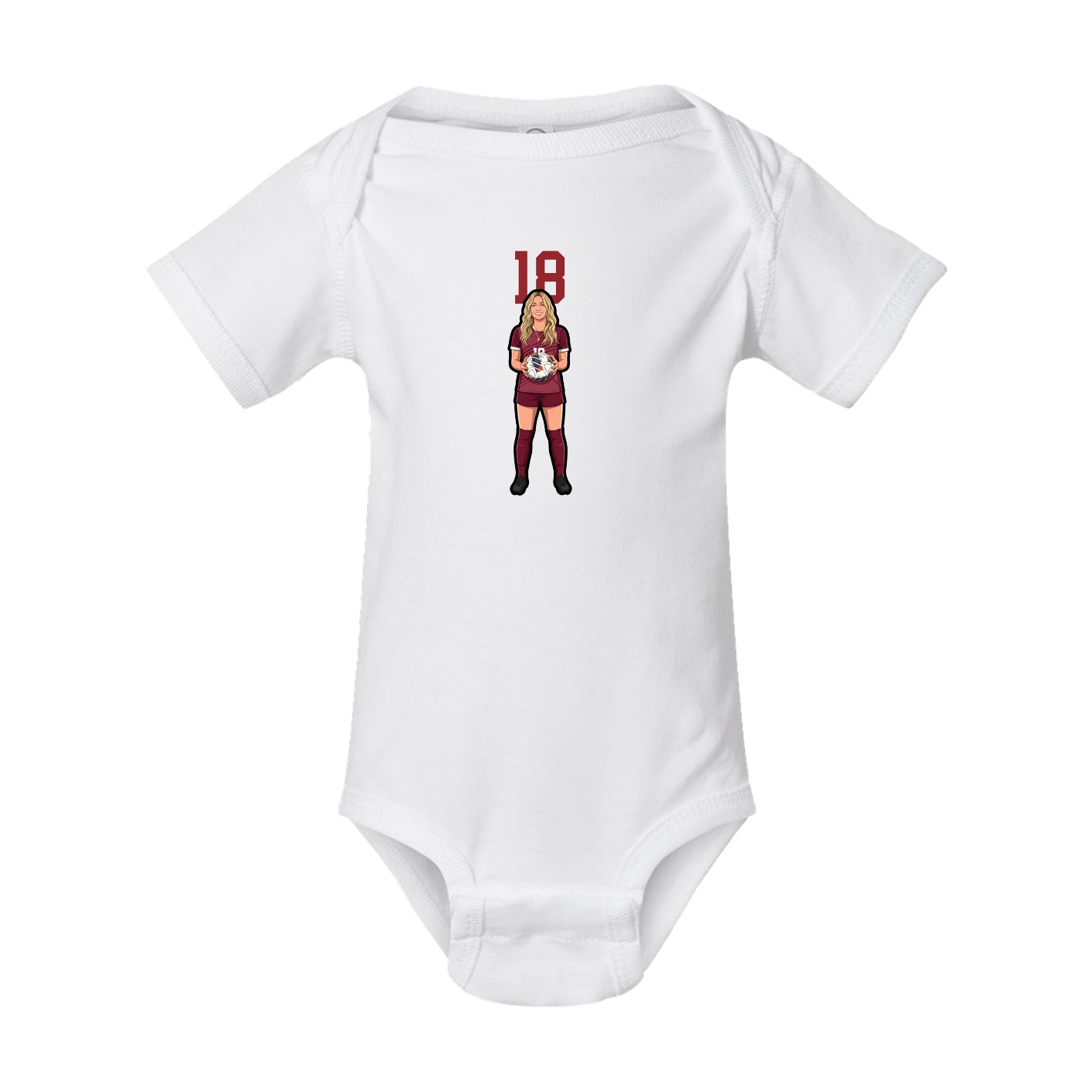 Baby Onesie — Number Top in White