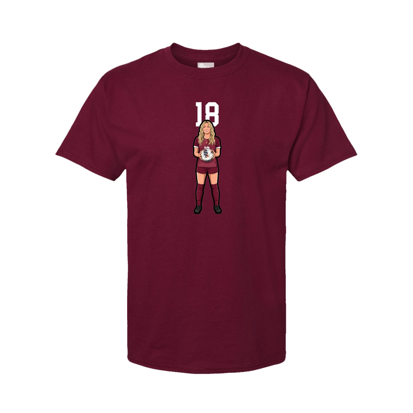 Tee — Number Top in Cardinal