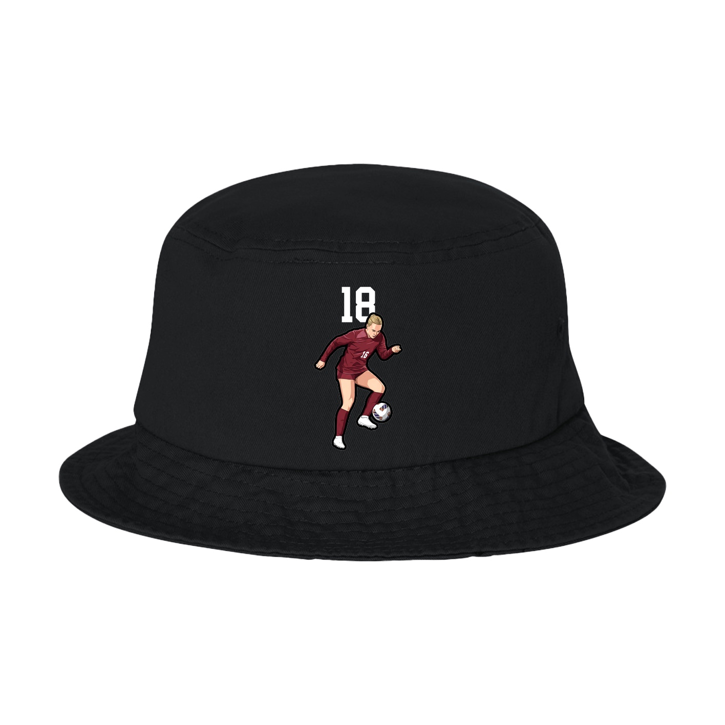 Bucket Cap — Number Top in Black