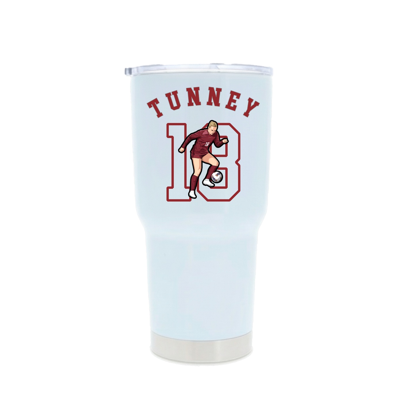 30oz Stainless Steel Tumbler — Shirsey Arch in White