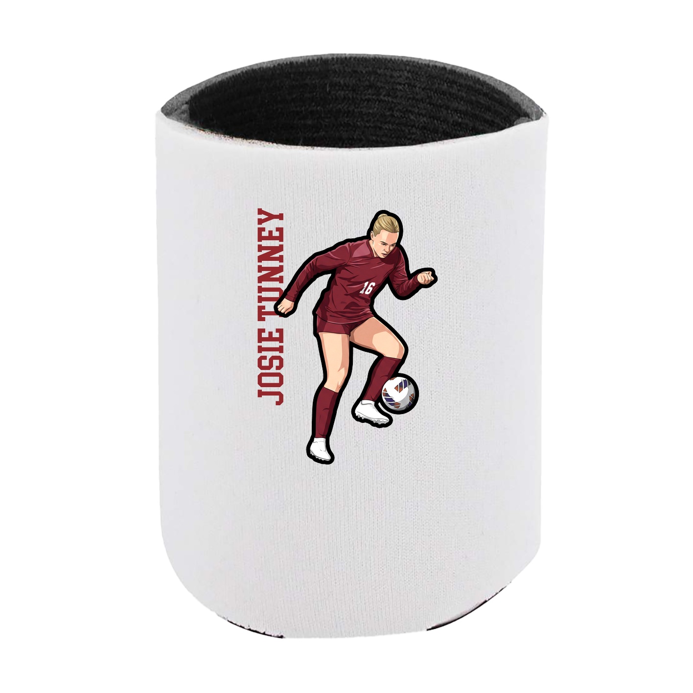 Can Holder — Name Vertical in White