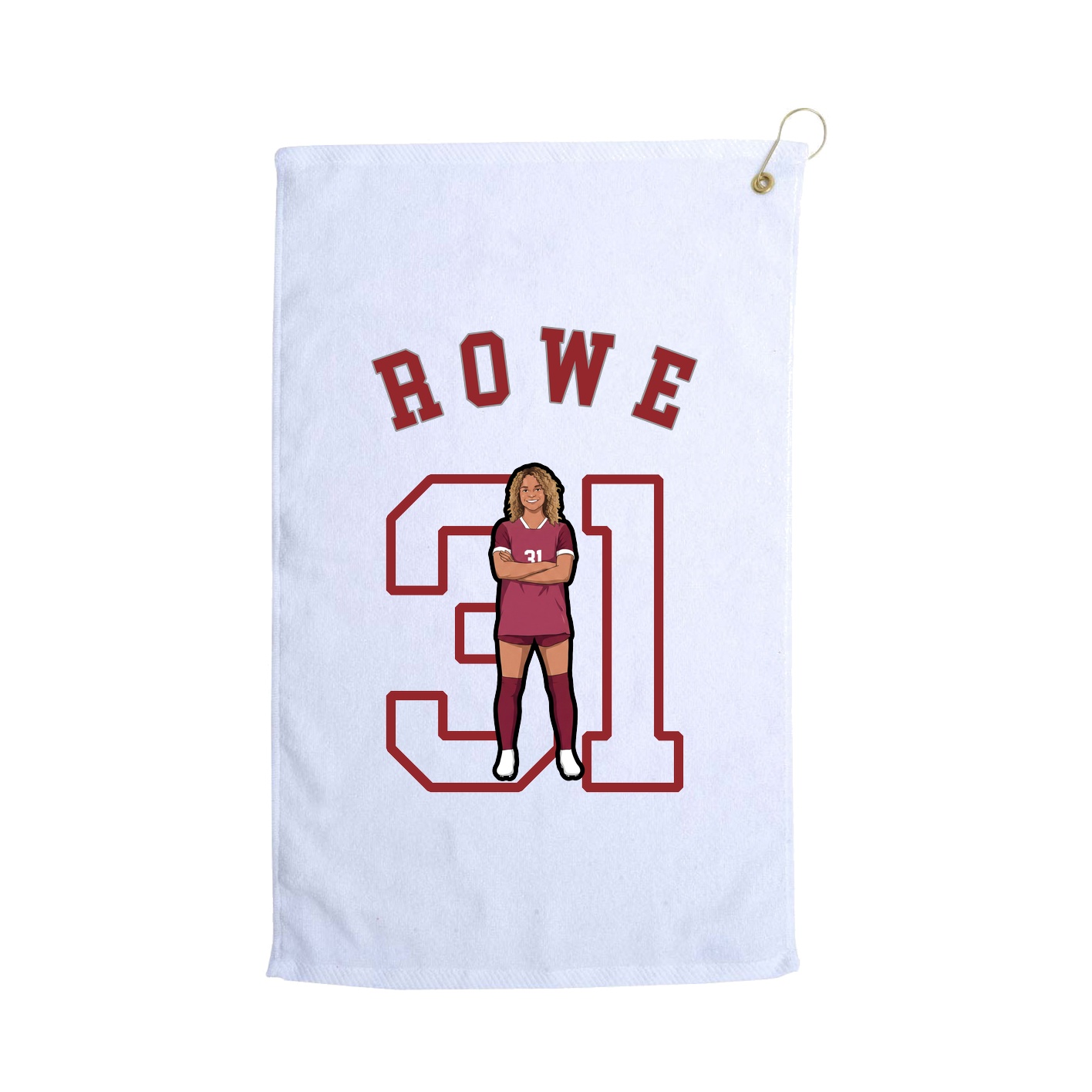 Golf Towel — Shirsey Arch in White