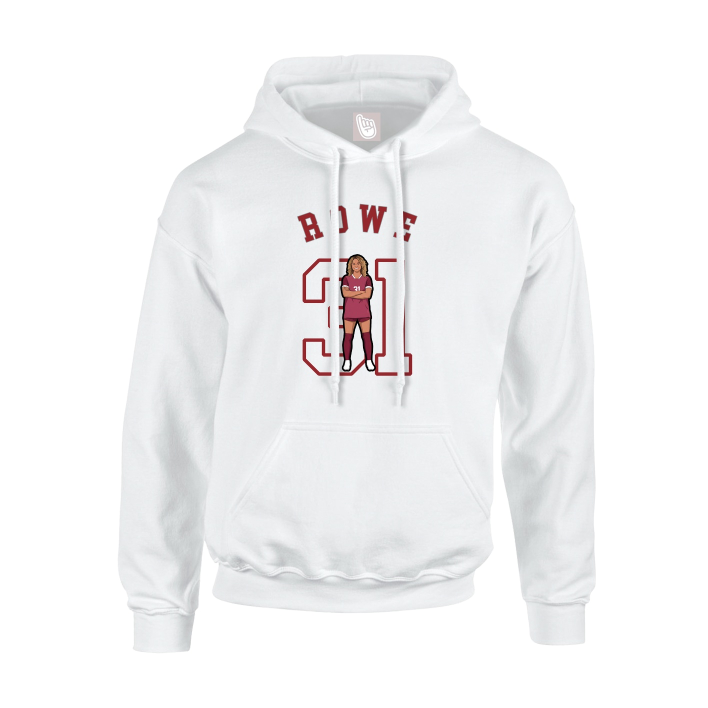 Hoodie — Shirsey Arch in White