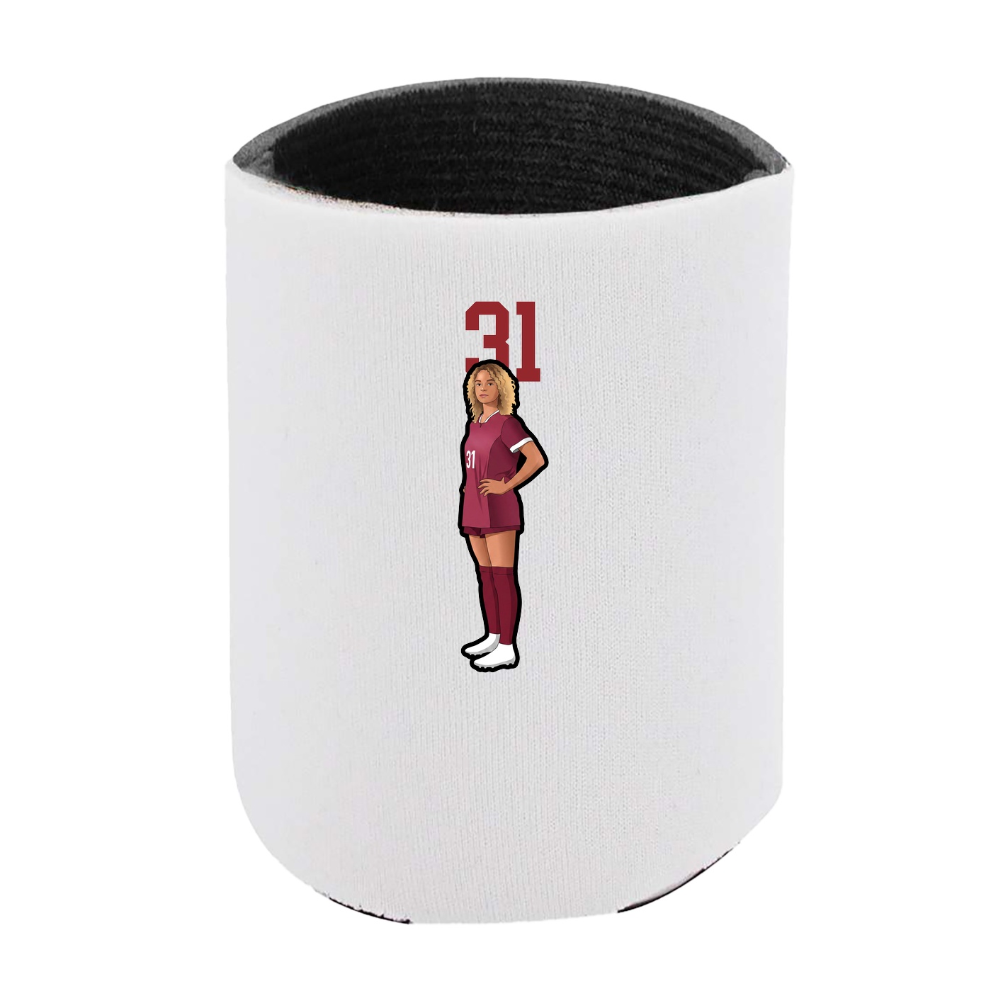 Can Holder — Number Top in White
