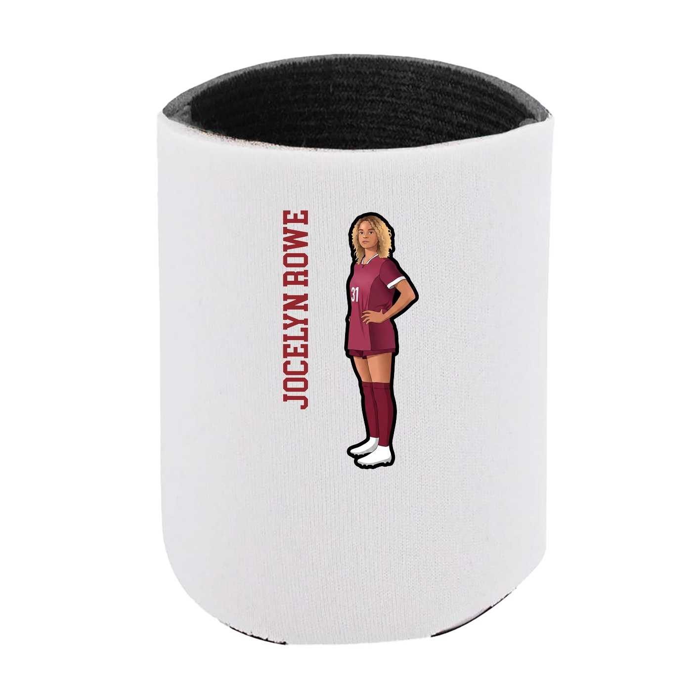 Can Holder — Name Vertical in White