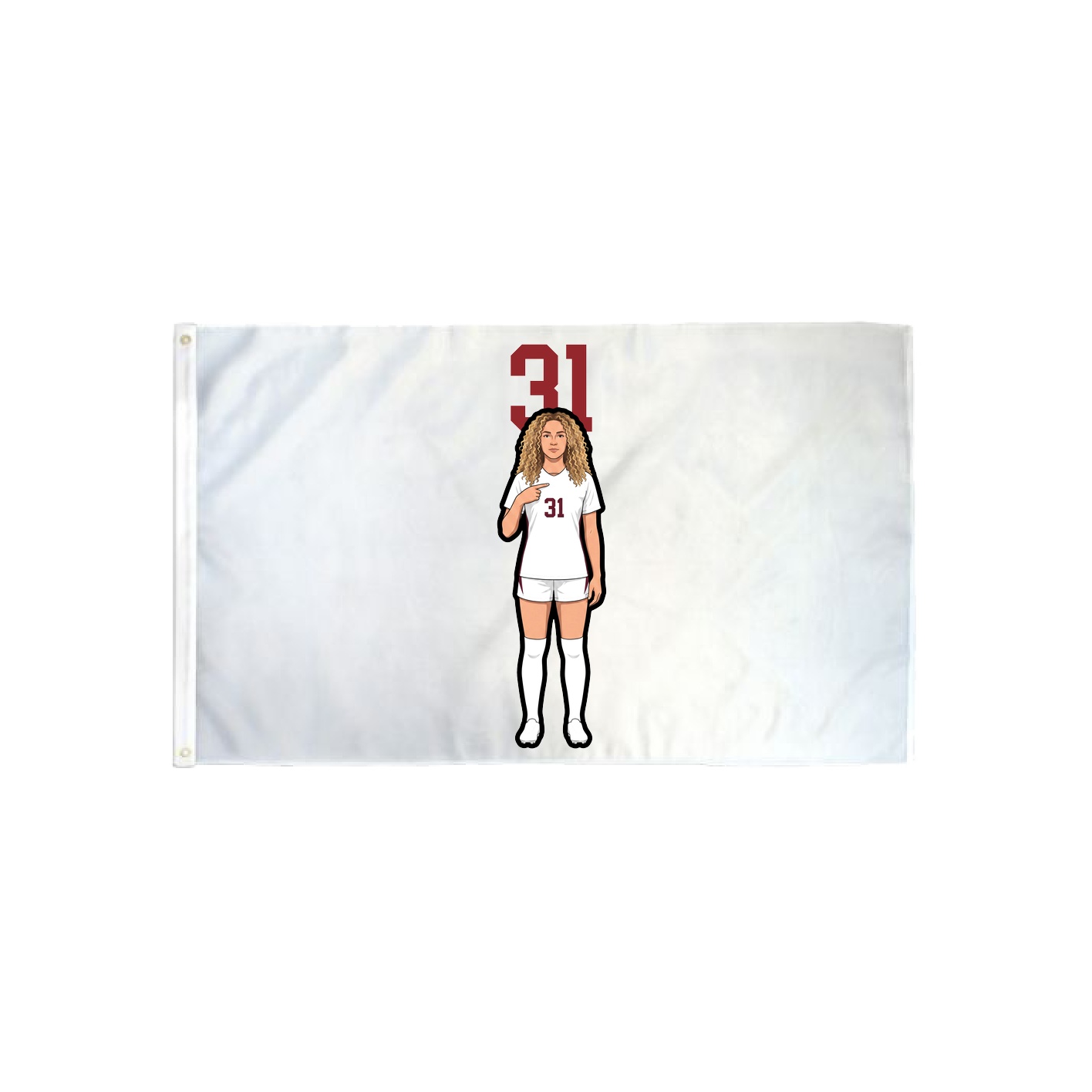 3x5 Flag — Number Top in Classic