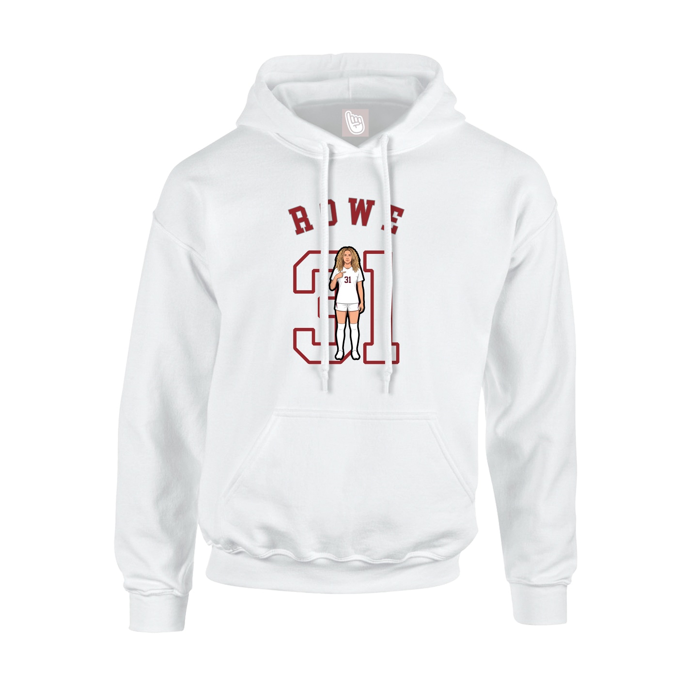 Youth Hoodie — Shirsey Arch in White