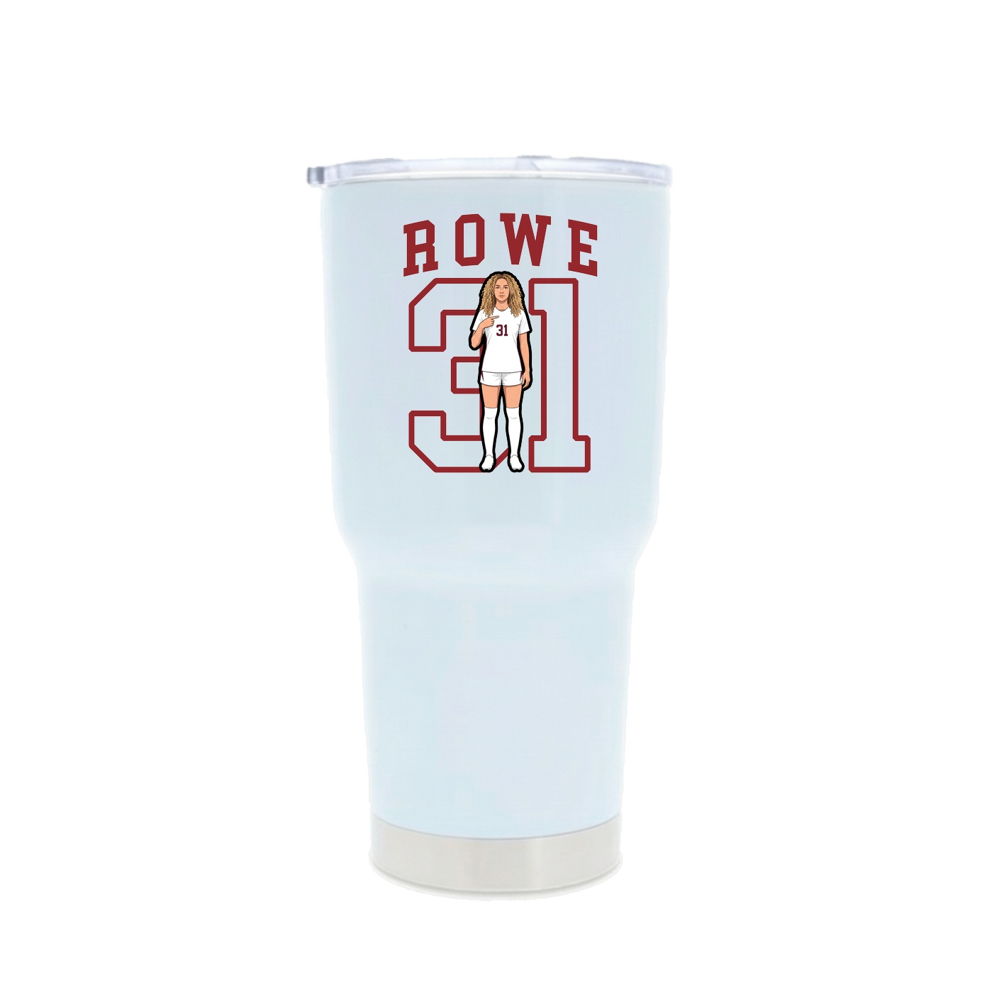 30oz Stainless Steel Tumbler — Shirsey in White
