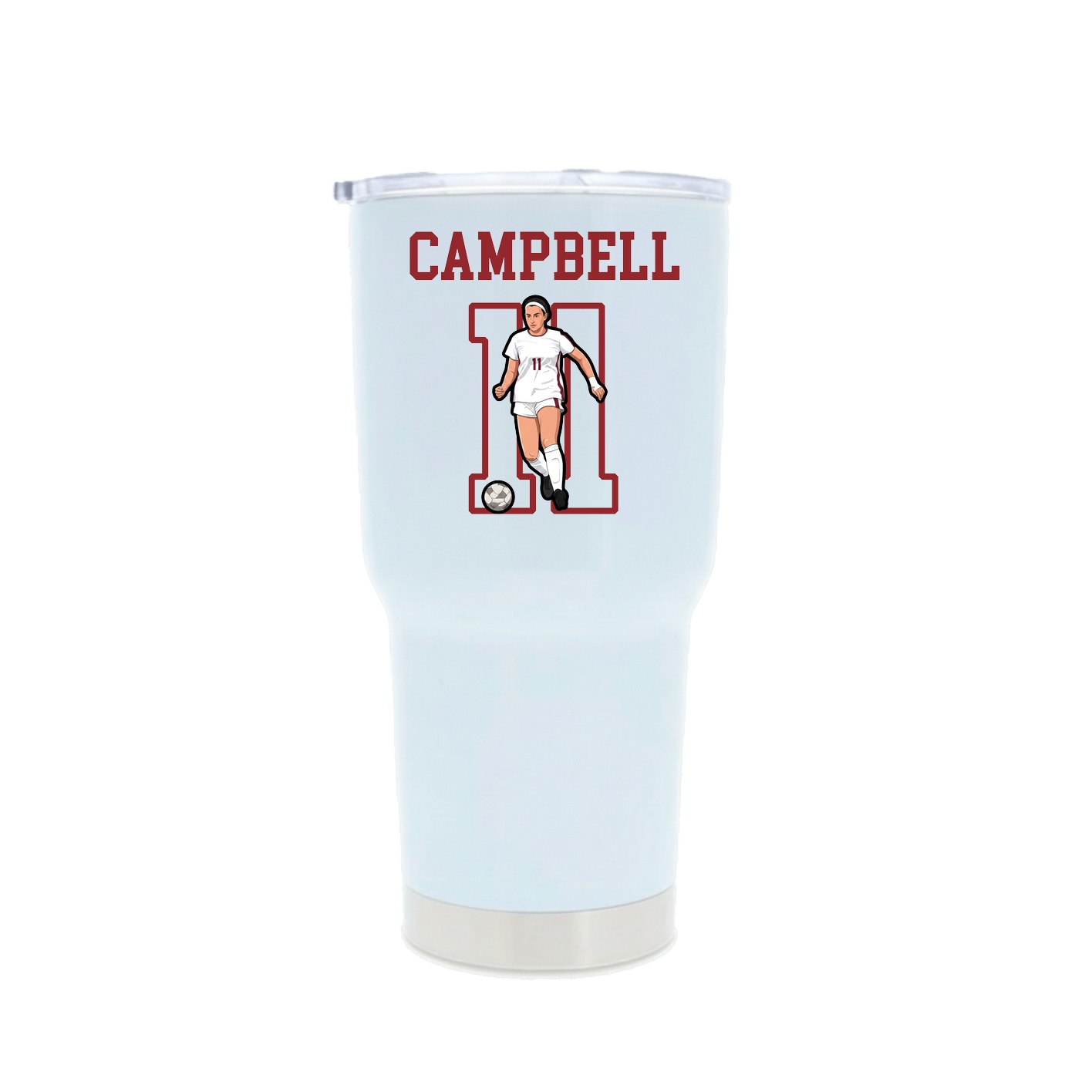 30oz Stainless Steel Tumbler — Shirsey in White
