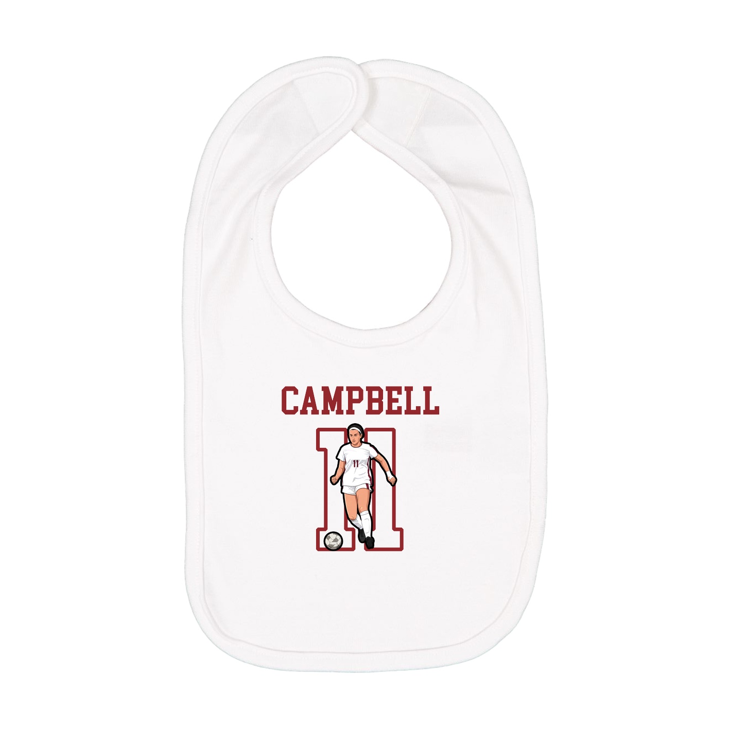 Infant Bib — Shirsey in White