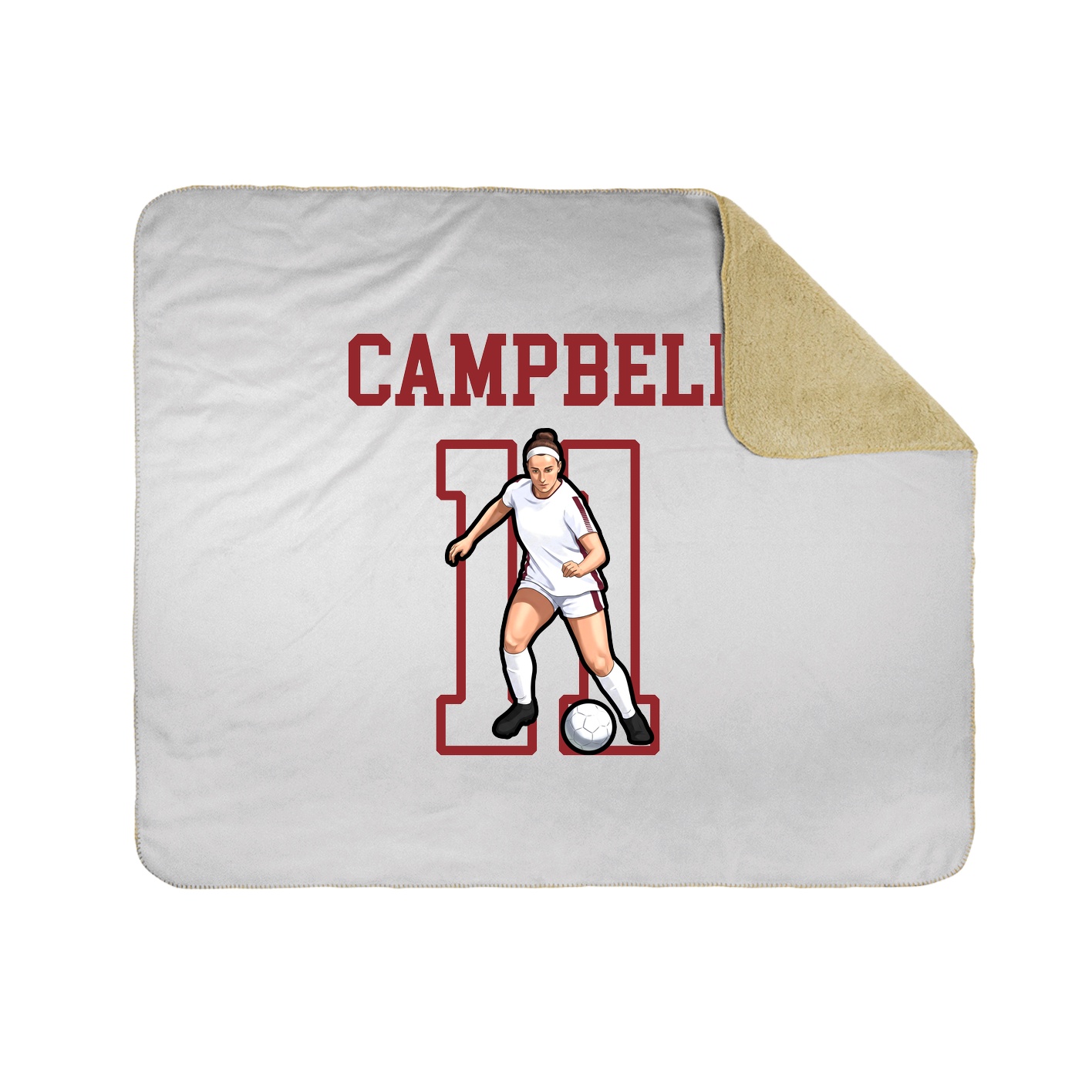 Throw Blanket — Shirsey in White