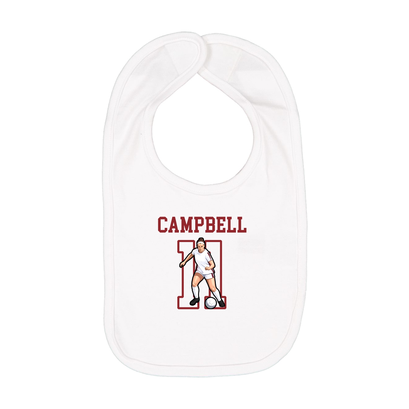 Infant Bib — Shirsey in White