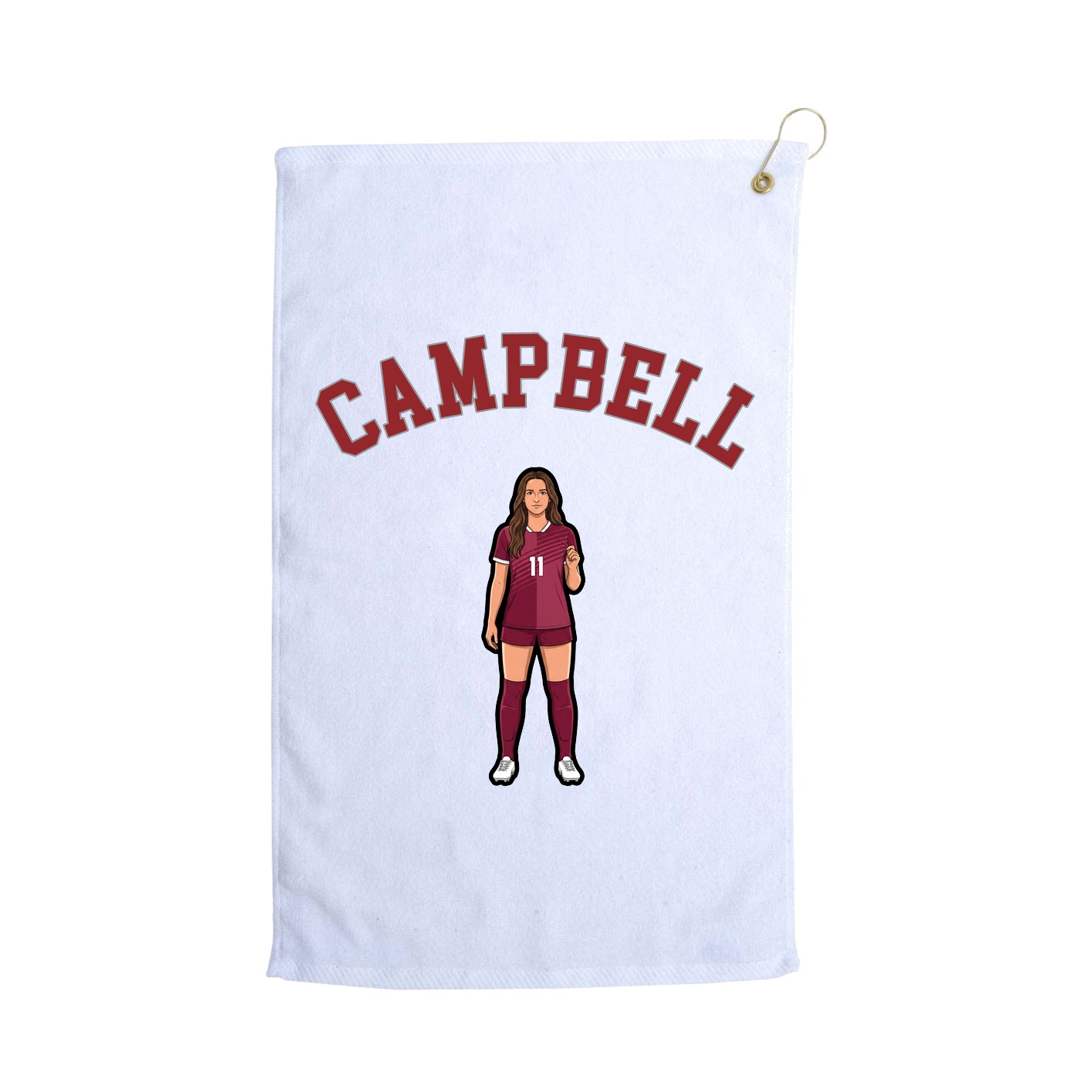 Golf Towel — Shirsey Arch in White