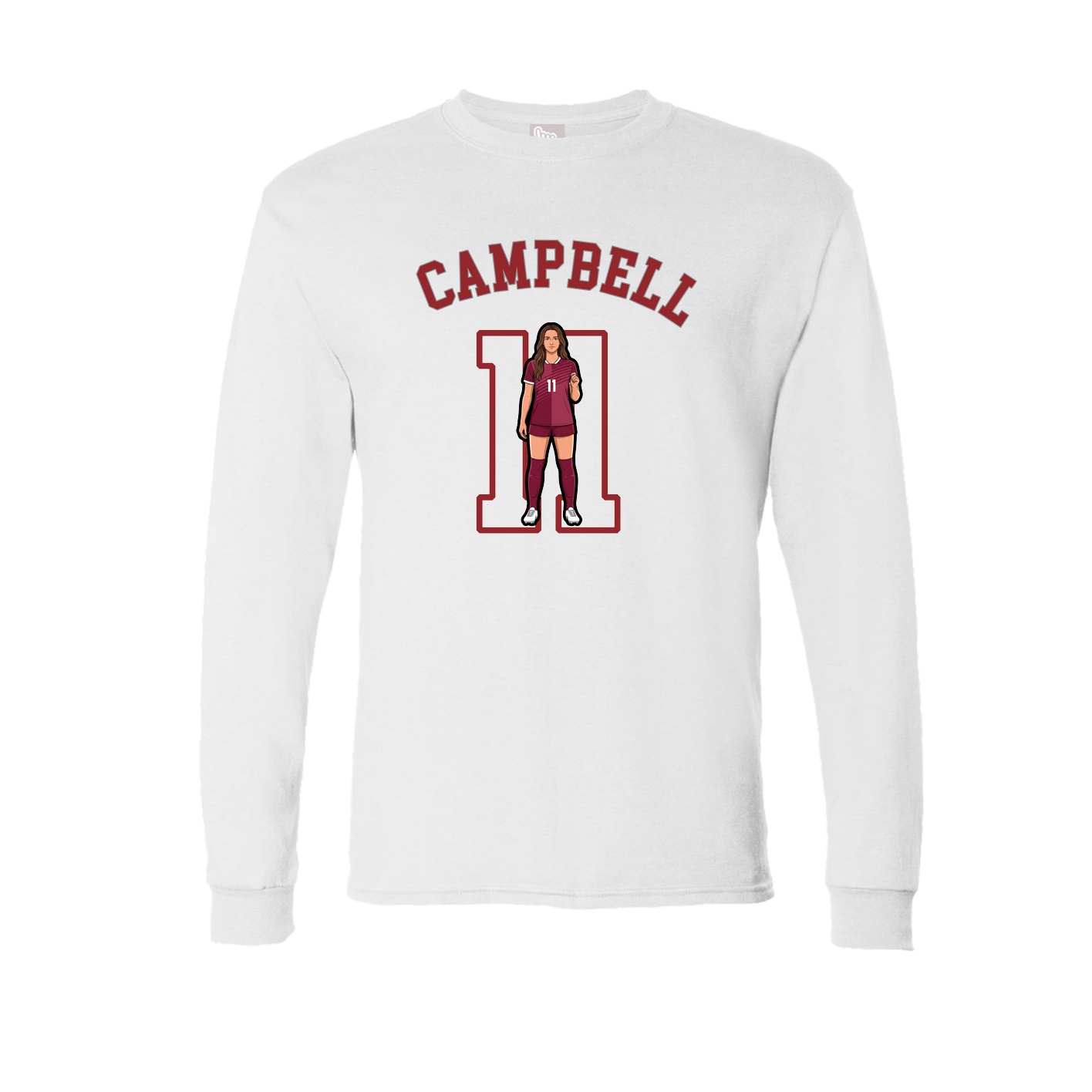 Long Sleeve Tee — Shirsey Arch in White
