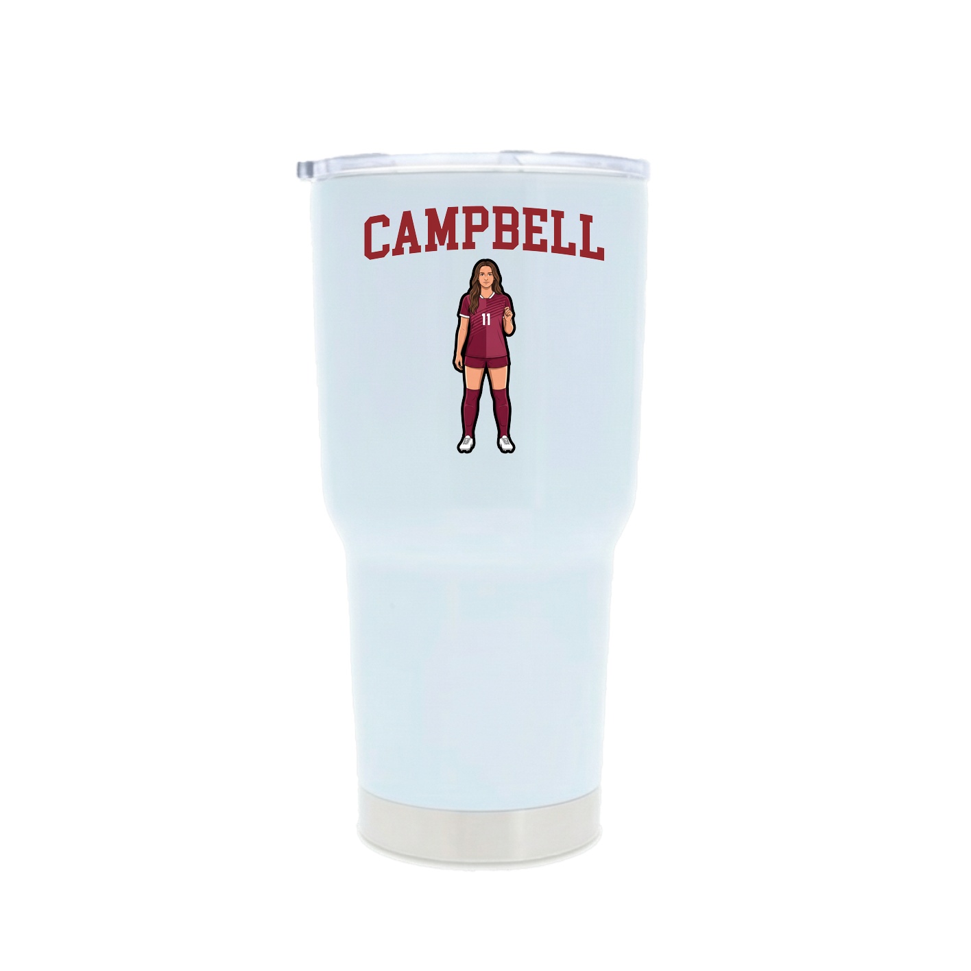 30oz Stainless Steel Tumbler — Shirsey in White