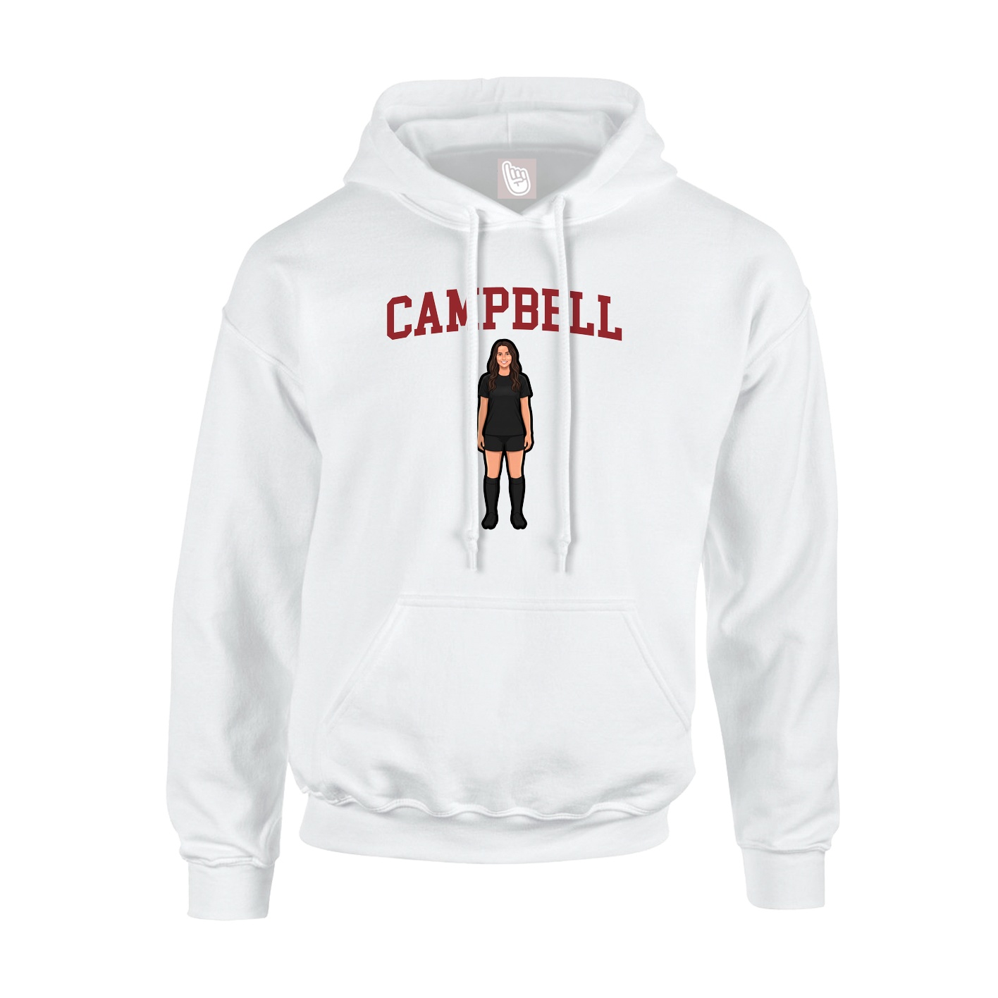 Hoodie — Shirsey in White