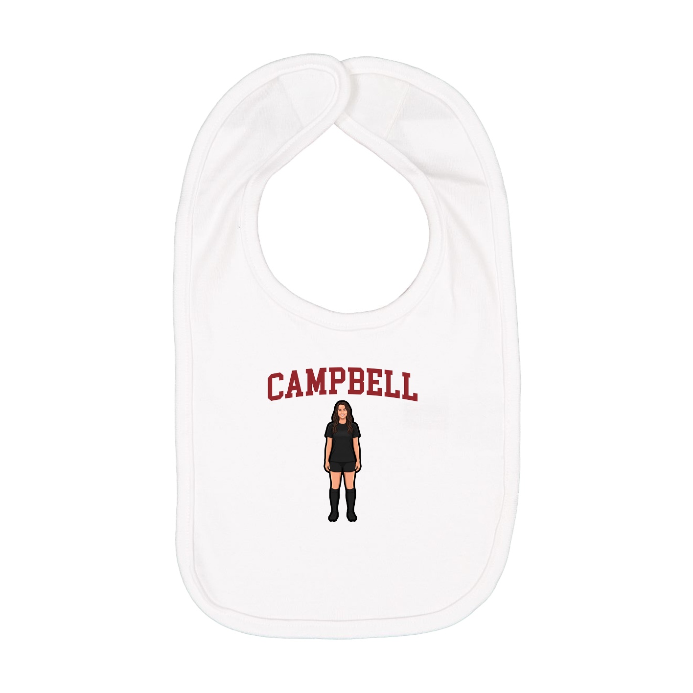 Infant Bib — Shirsey in White