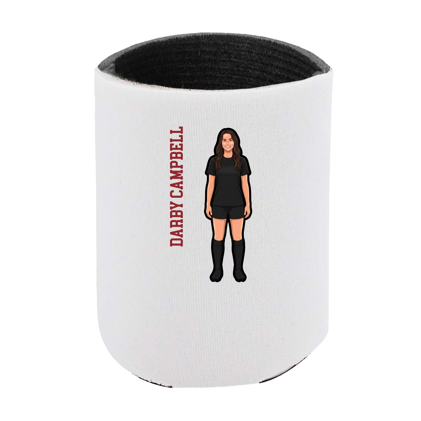 Can Holder — Name Vertical in White