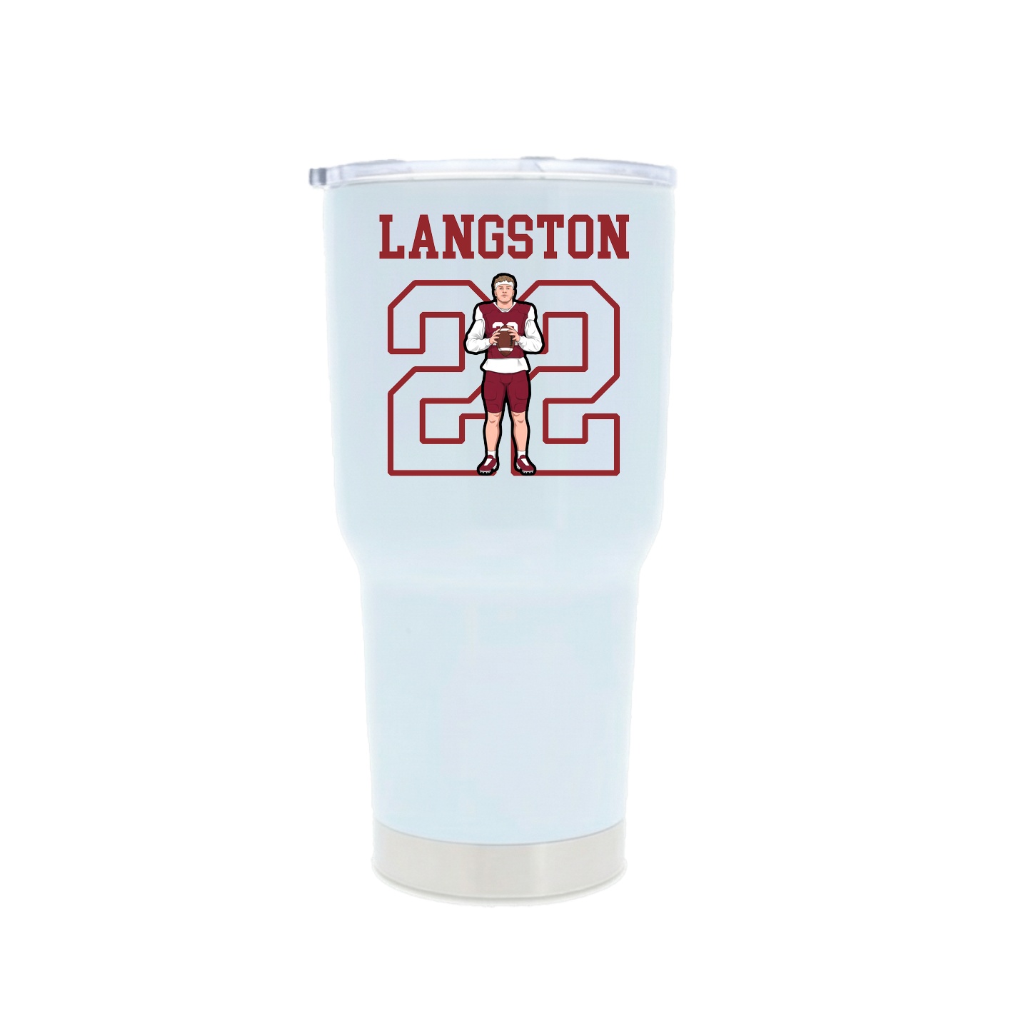 30oz Stainless Steel Tumbler — Shirsey in White