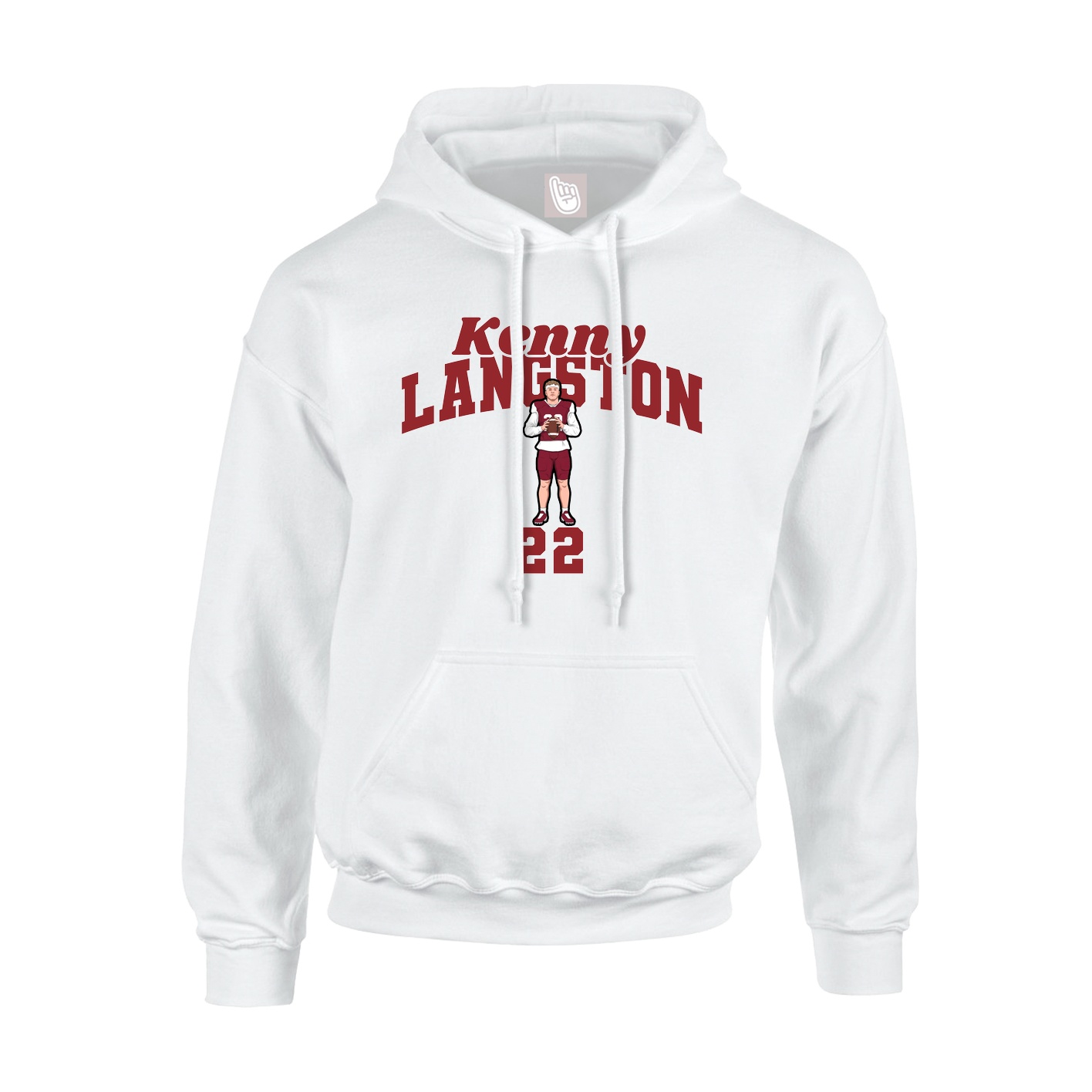 Hoodie — Signature Arch in White