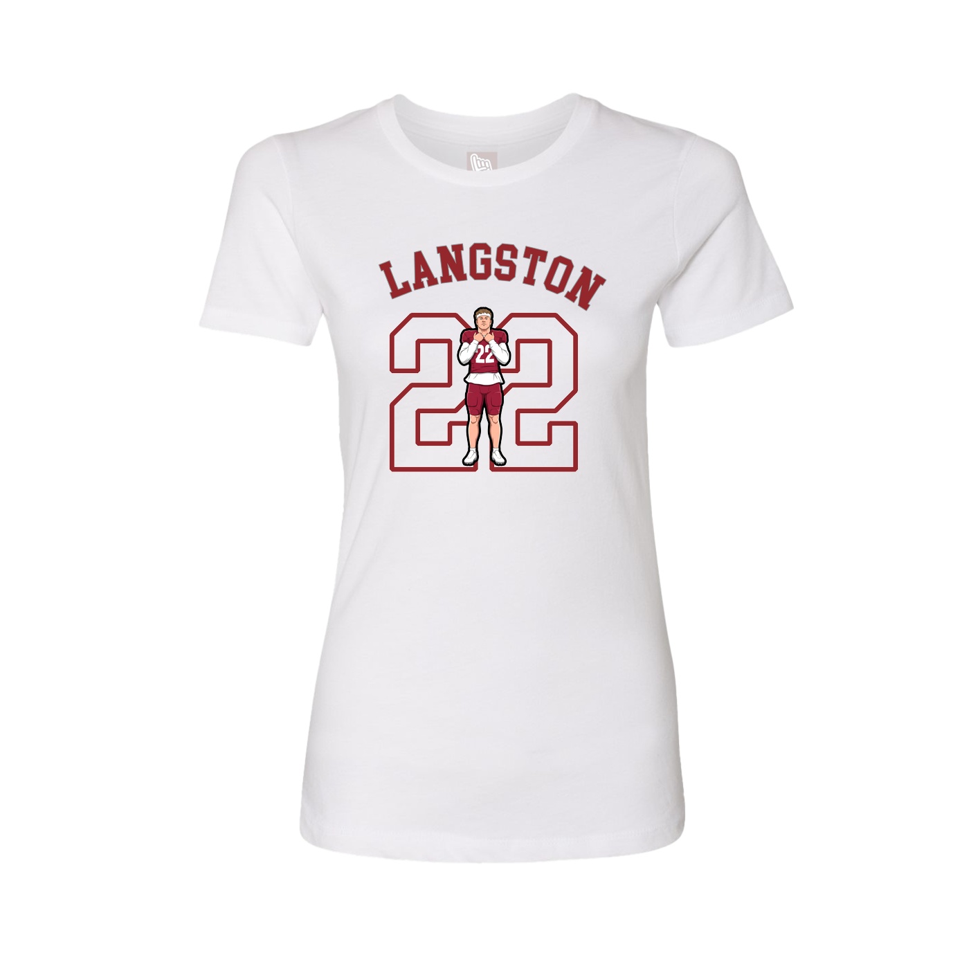Fitted Women's Tee — Shirsey Arch in White