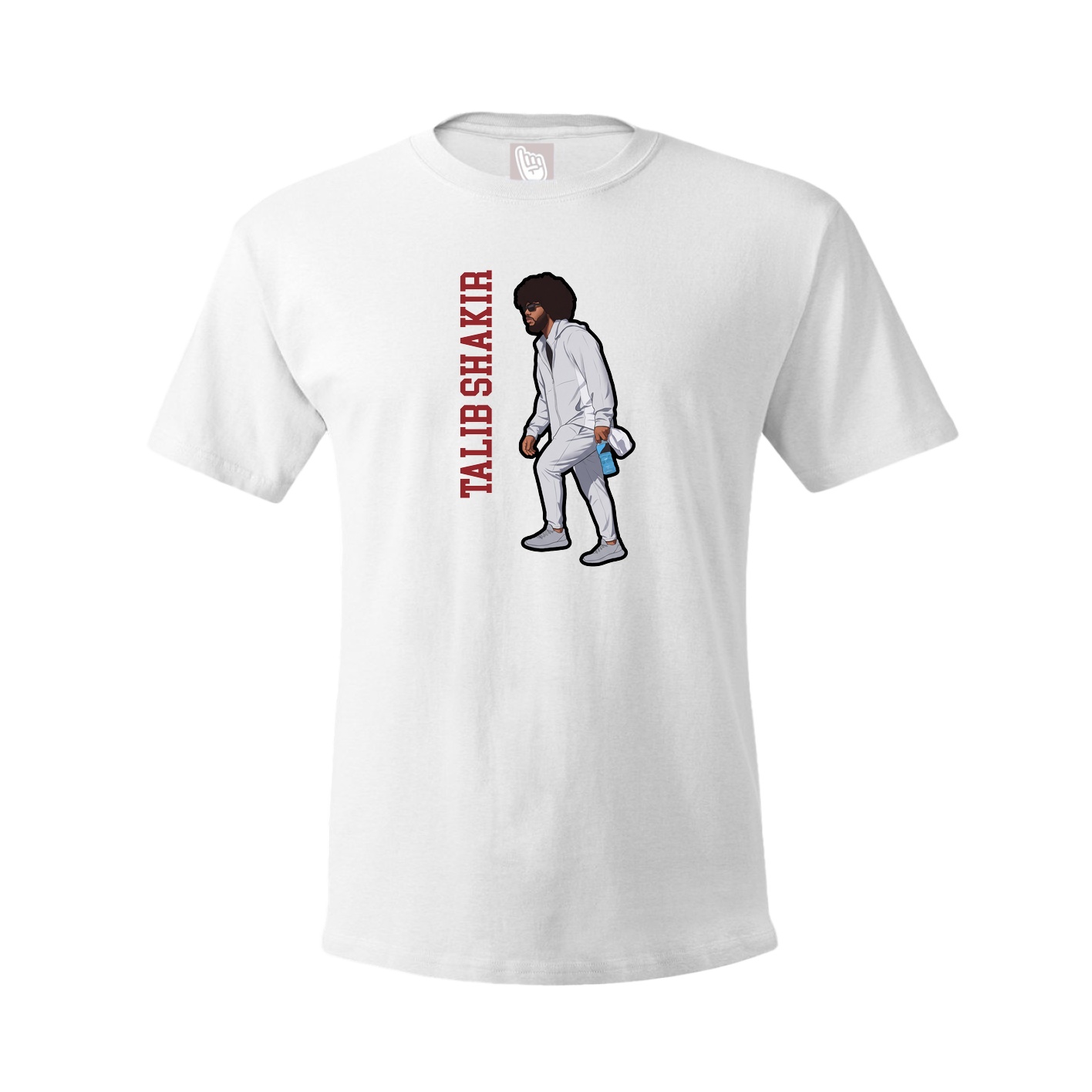 Youth Tee — Name Vertical in White