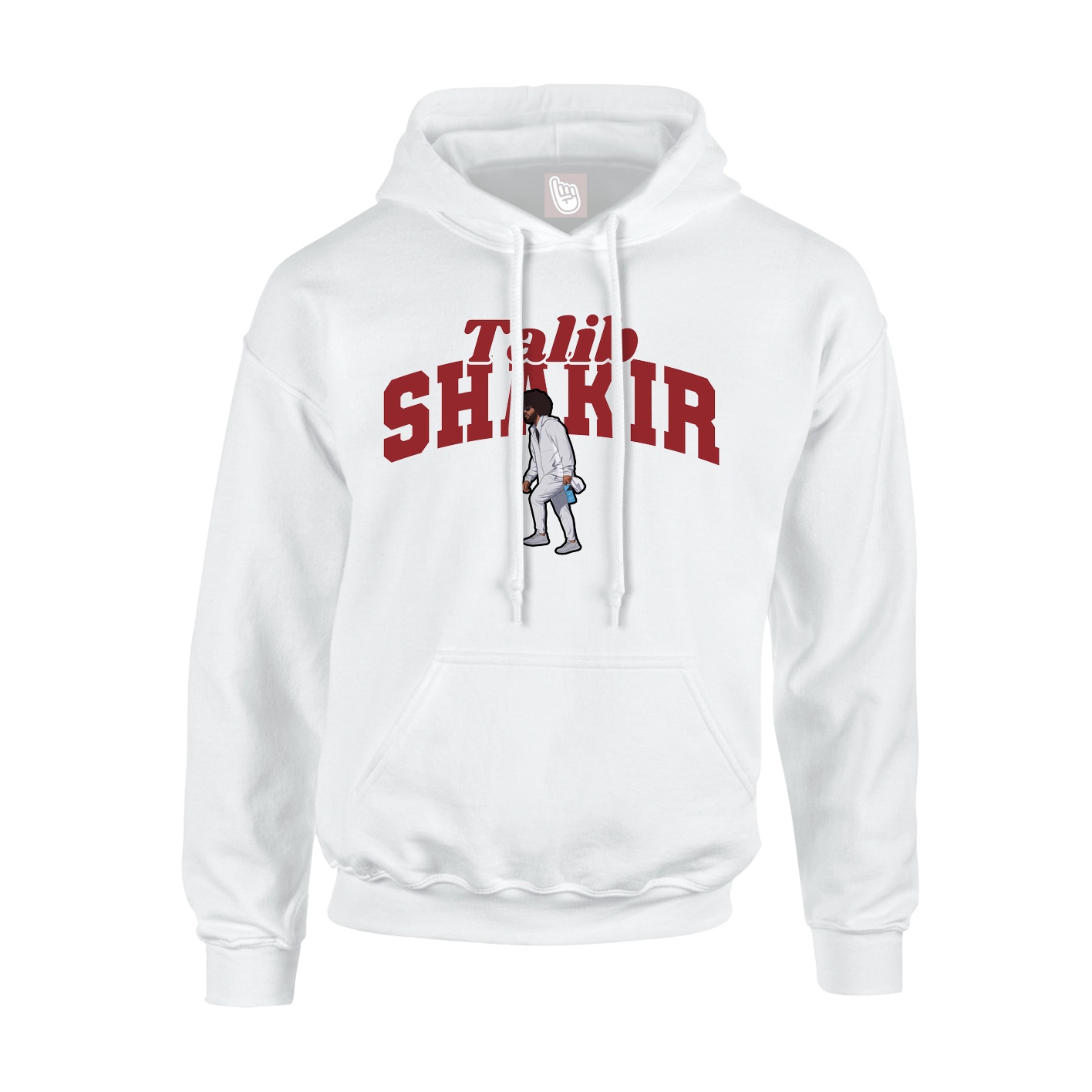 Youth Hoodie — Signature Arch in White