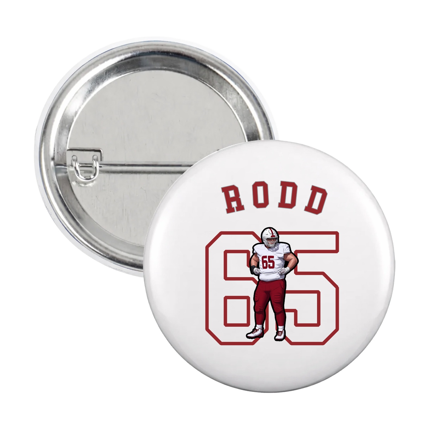 Game Day Button — Shirsey Arch in White