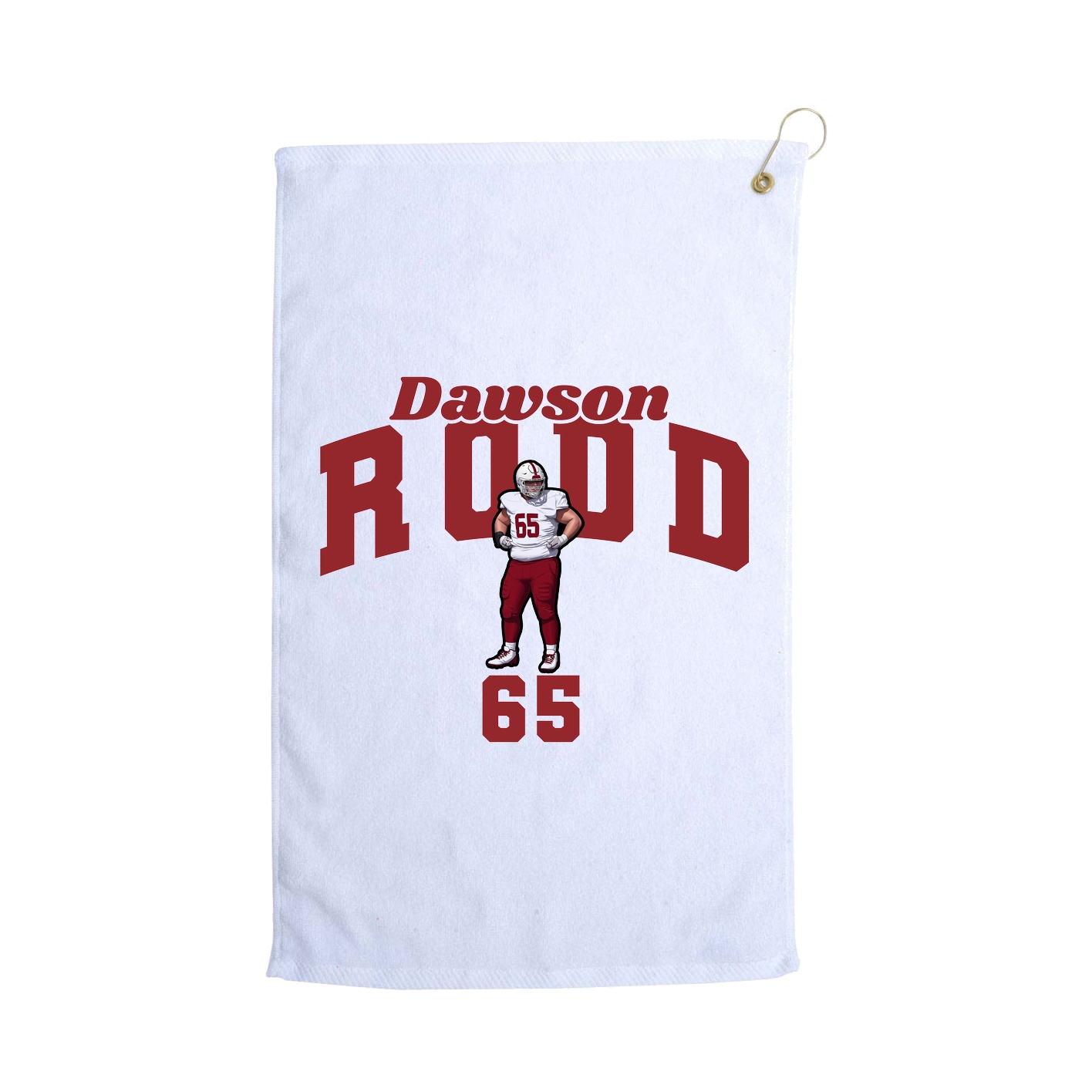 Golf Towel — Signature Arch in White
