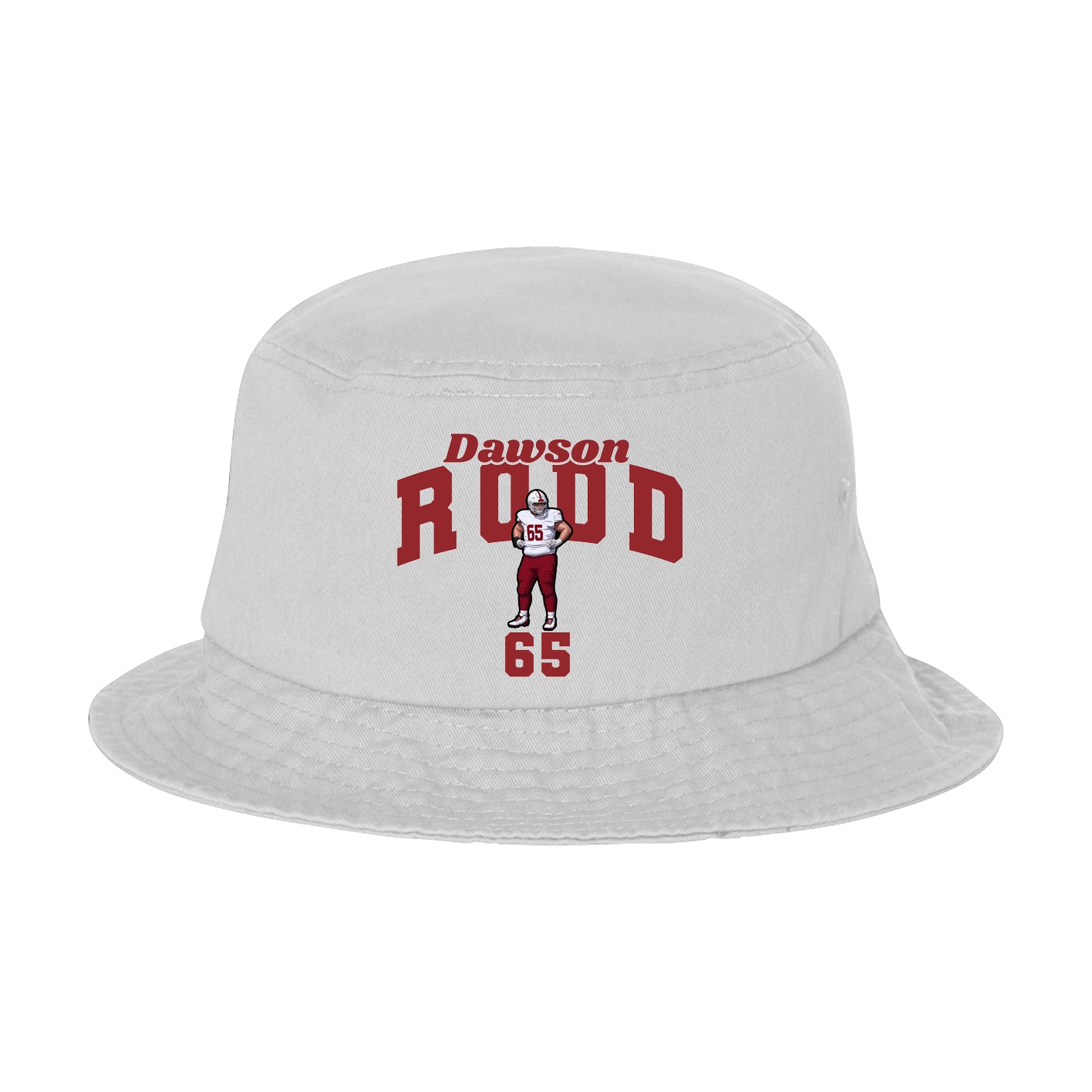 Bucket Cap — Signature Arch in White