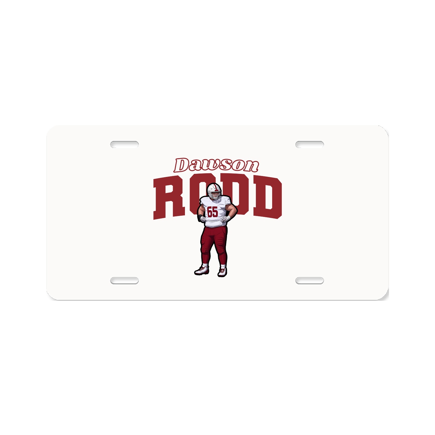 License Plate — Name Arch in Classic
