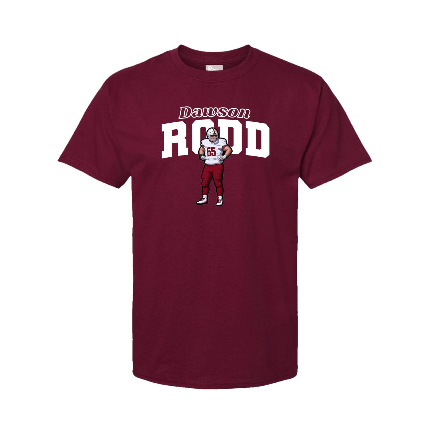 Youth Tee — Name Arch in Cardinal