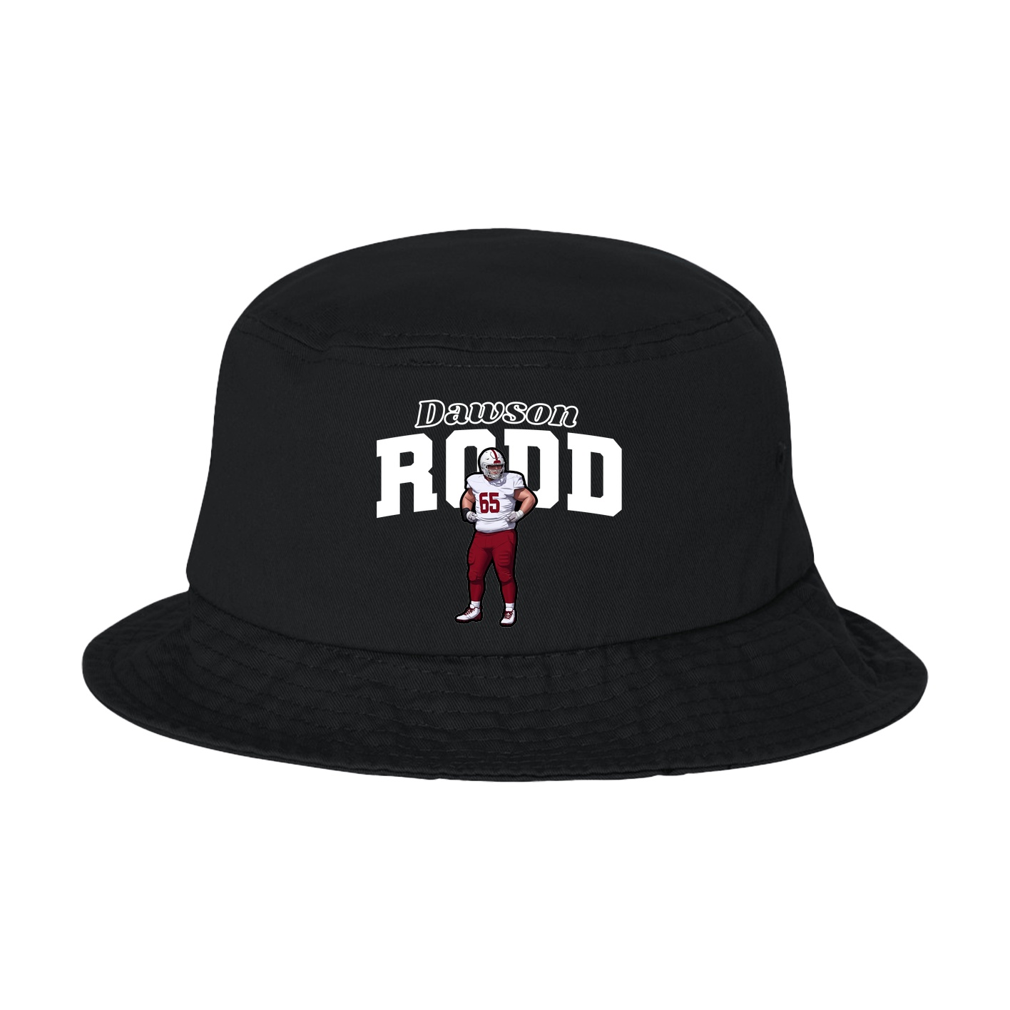 Bucket Cap — Name Arch in Black