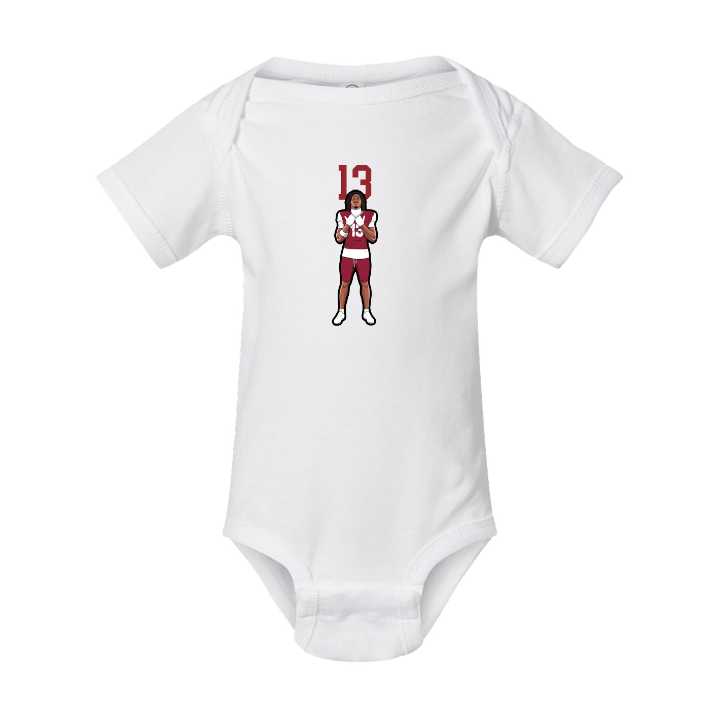 Baby Onesie — Number Top in White